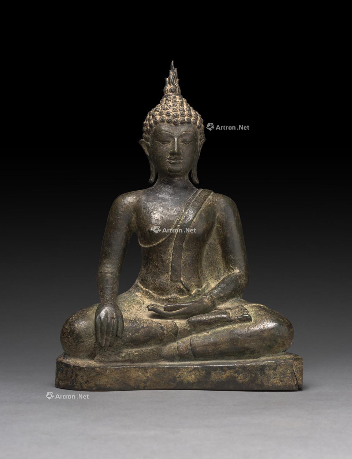 泰国素可泰时期15世纪铜佛坐像 拍卖品 图片 价格 鉴赏 佛教文物其它 雅昌艺术品拍卖网