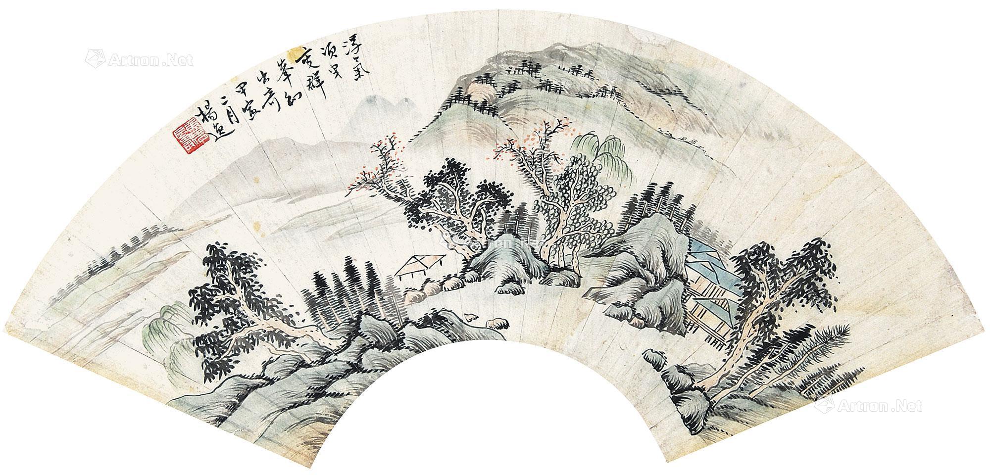 0112山水扇面