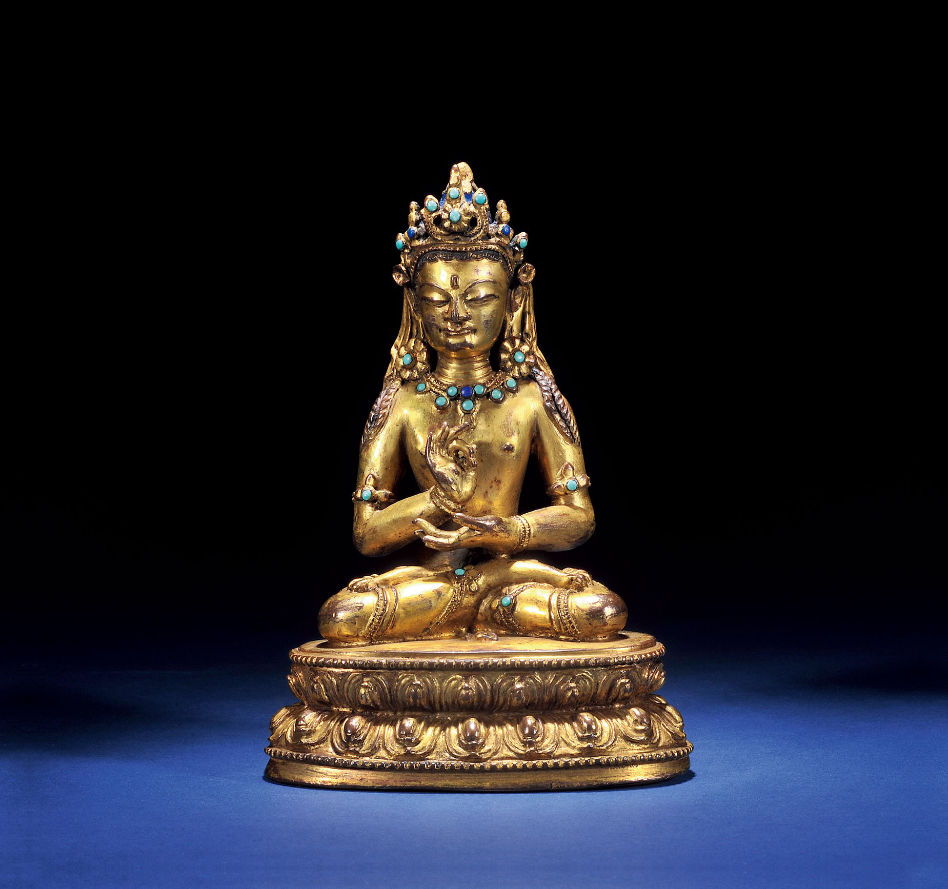 【西藏(十六世纪) 铜鎏金不空成就佛】拍卖品_图片_价格_鉴赏_佛教文