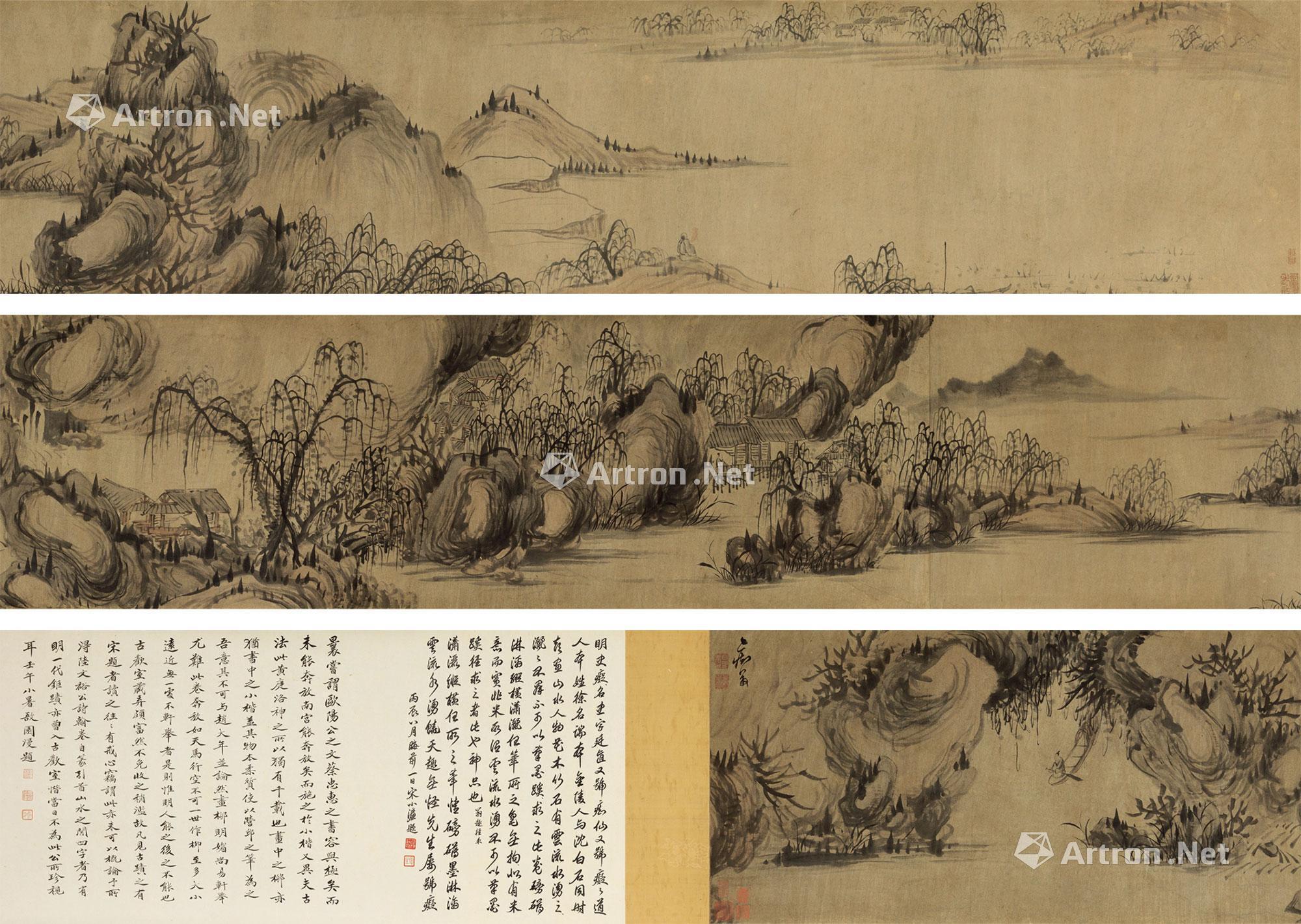 【山水卷 手卷 设色纸本】拍卖品_图片_价格_鉴赏_绘画_雅昌艺术品