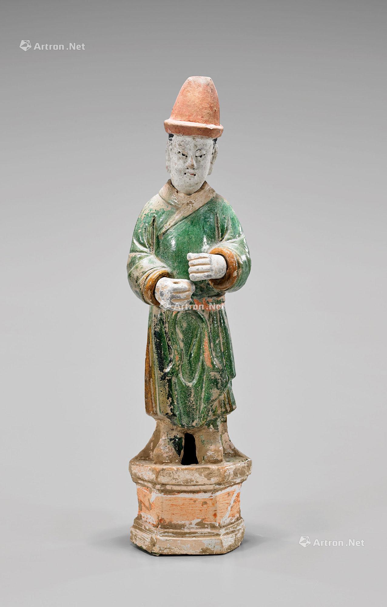 0086 明代 半施釉式陶俑