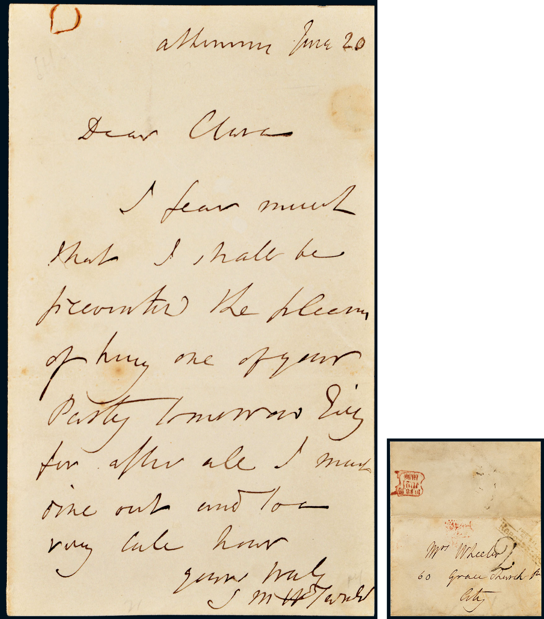 13325世界著名风景画家威廉61透纳williamturner亲笔信