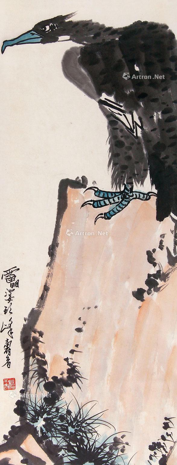 【鹰石 立轴 纸本】拍卖品_图片_价格_鉴赏_绘画_雅昌艺术品拍卖网