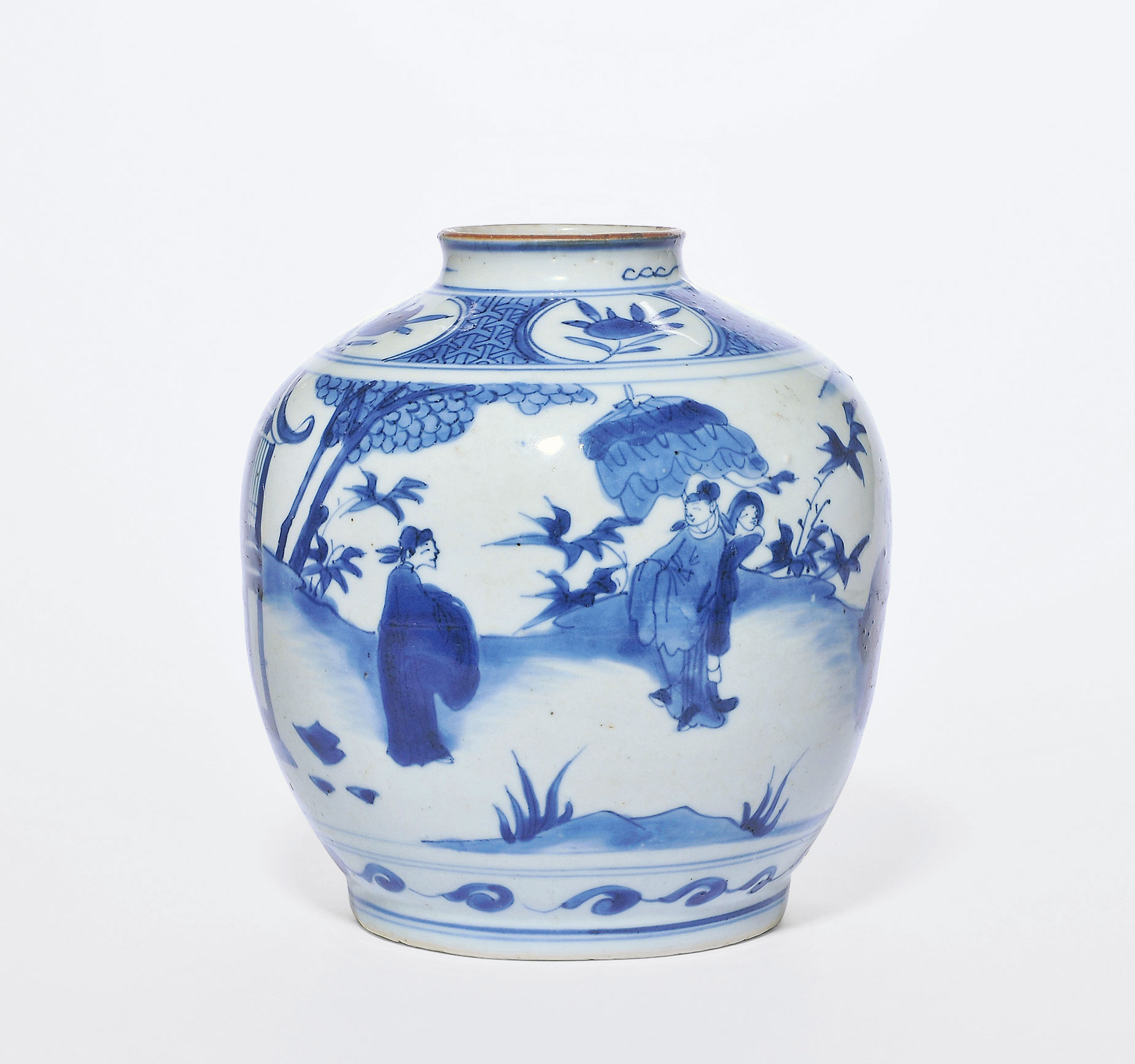 【明晚期 青花人物纹罐】拍卖品_图片_价格_鉴赏_明代青花瓷器_雅昌