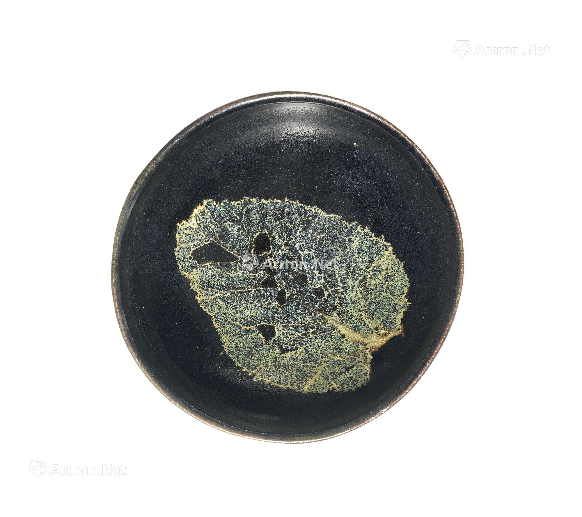 0027 南宋 吉州窑黑釉木叶盏