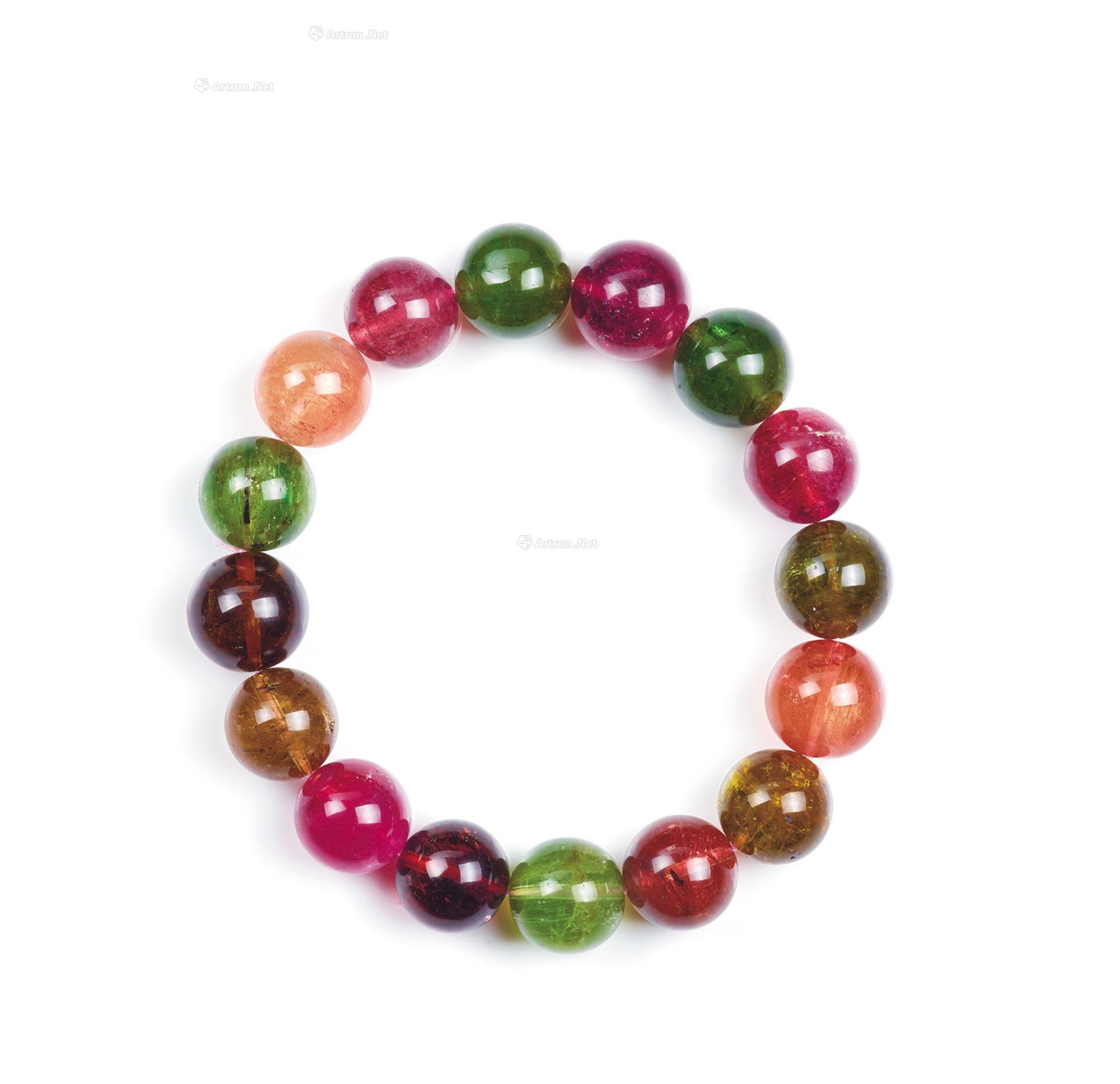 3181巴西高净度糖果色碧玺手串