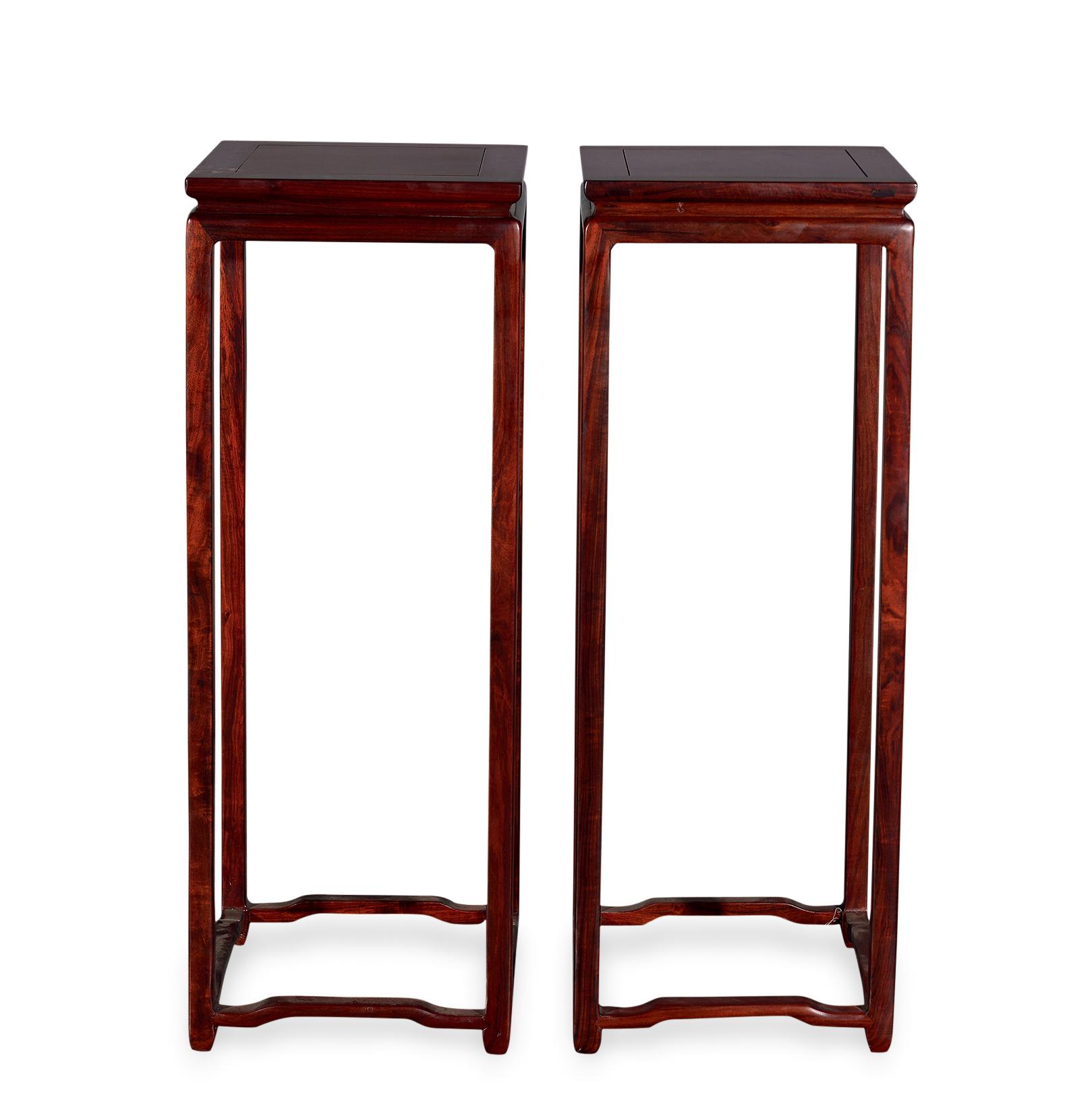 2239红木明式花几一对