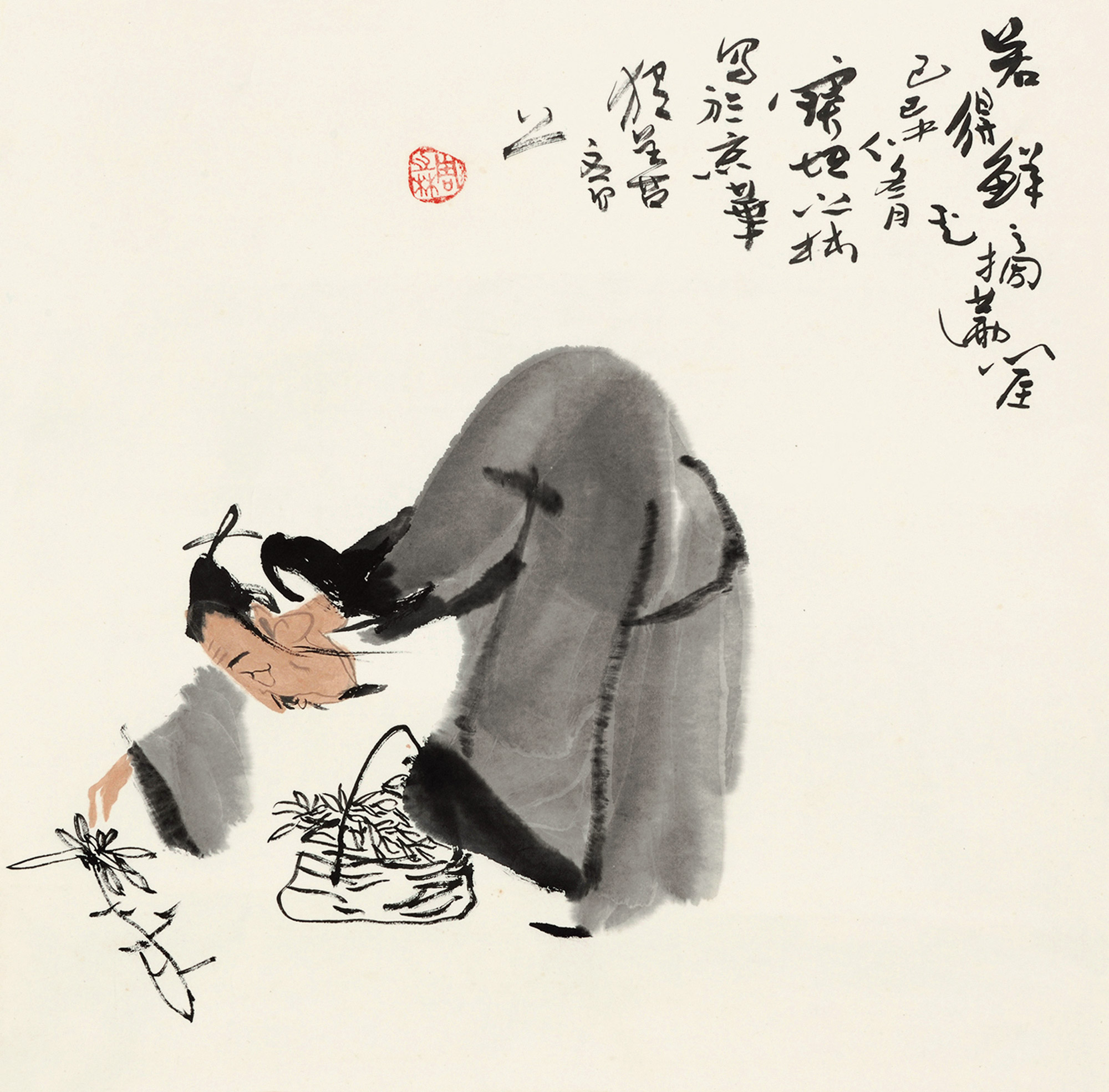 【1989年作 人物 镜心 设色纸本】拍卖品_图片_价格_鉴赏_绘画_雅昌