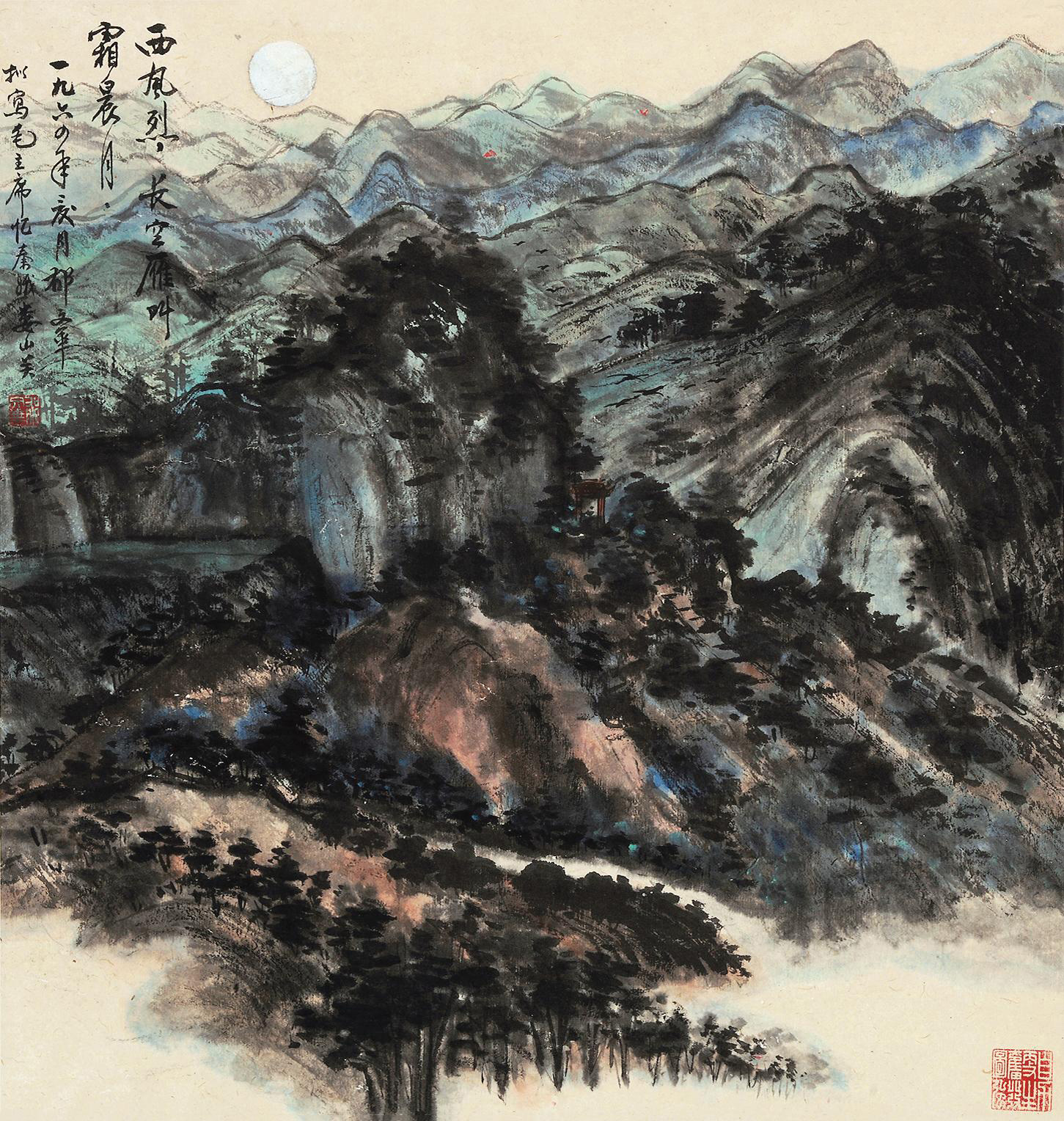 4430娄山关立轴设色纸本
