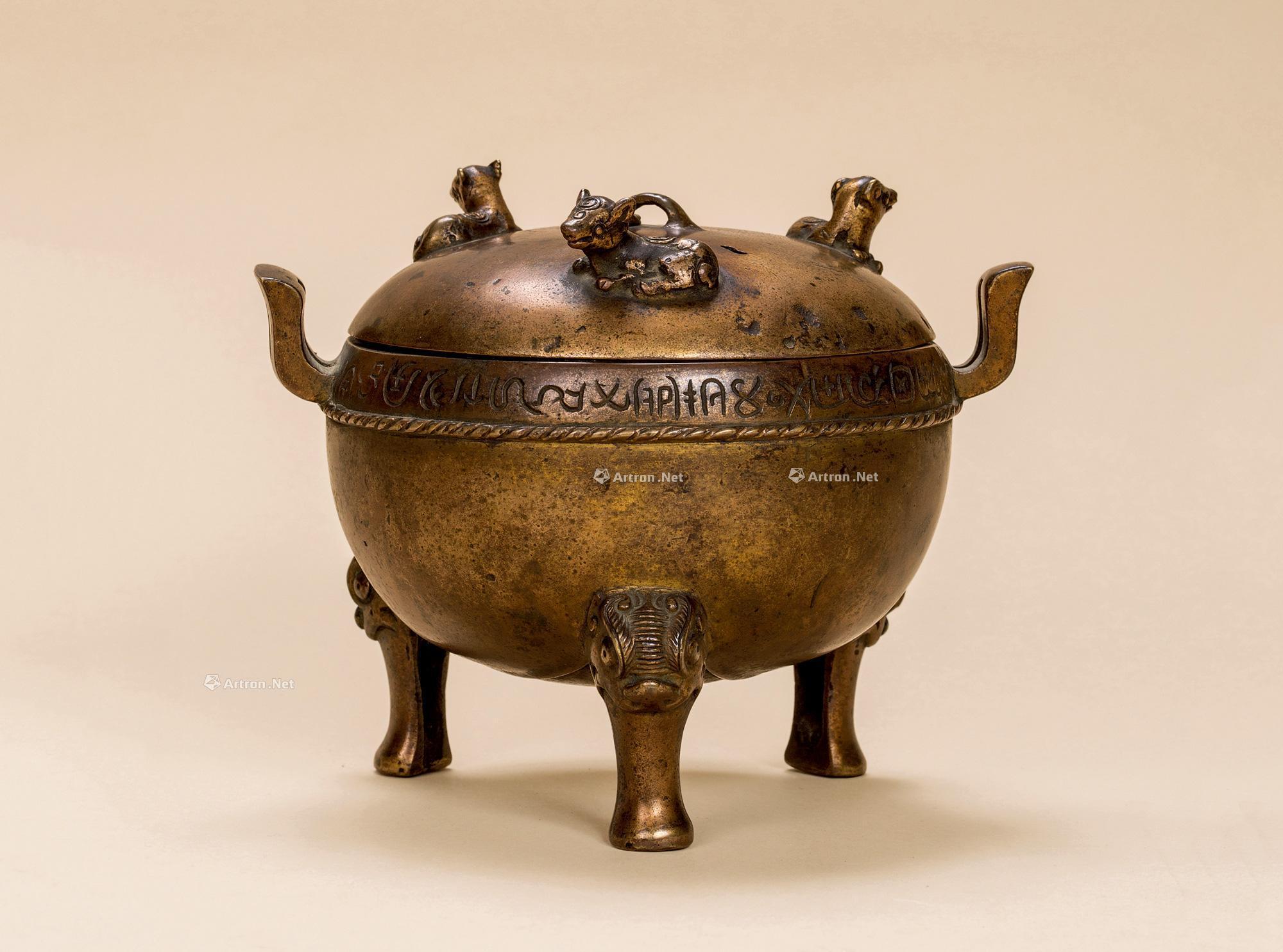 陕西历史博物馆藏鎏金银竹节铜熏炉的图像学观察