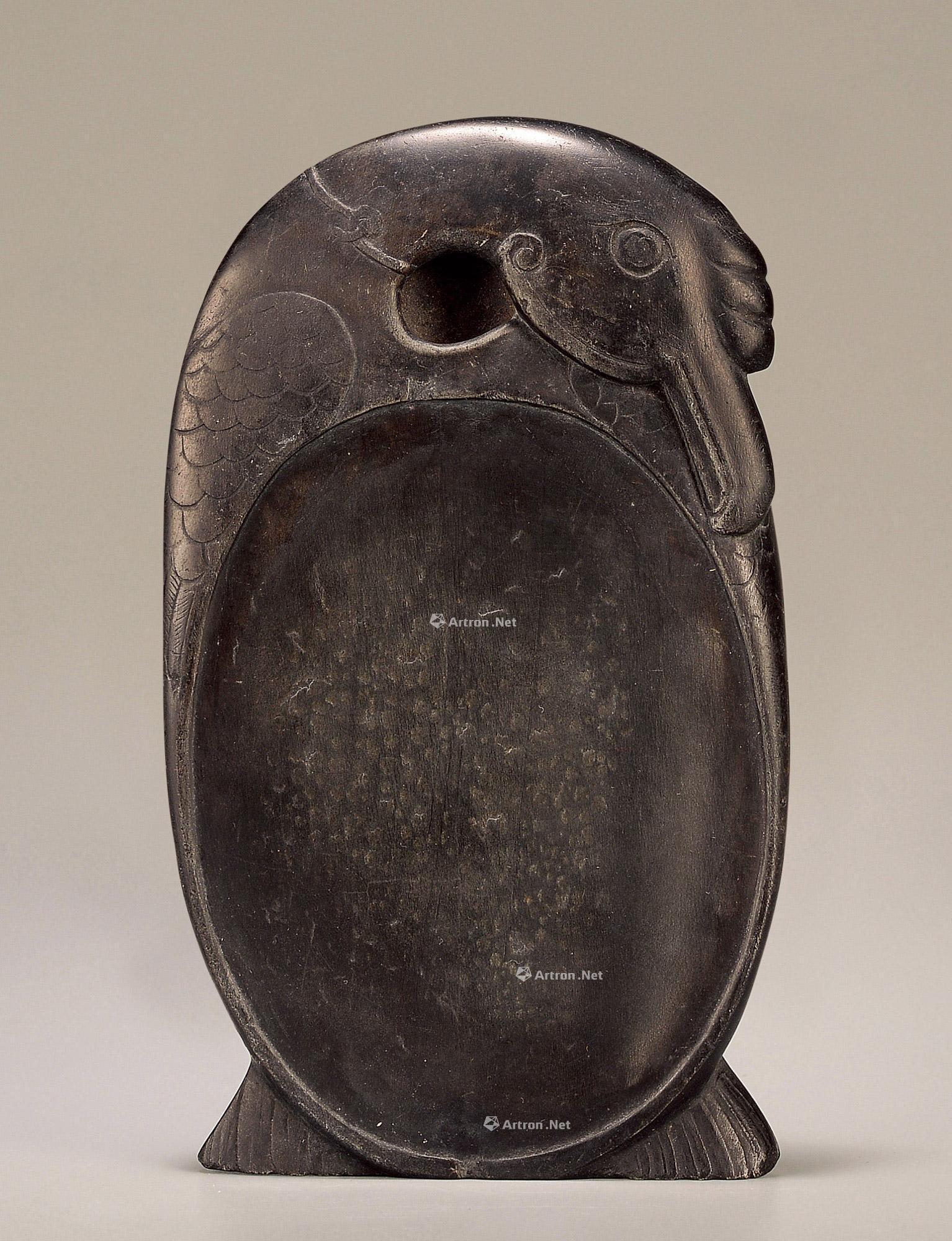 0175 清 鹅形歙砚