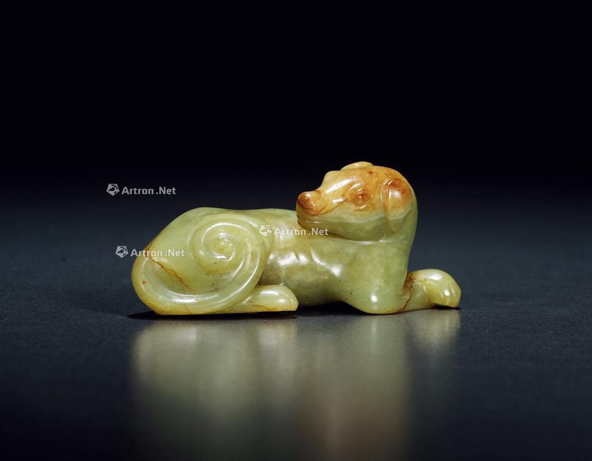 1674 宋-元 黄玉卧犬