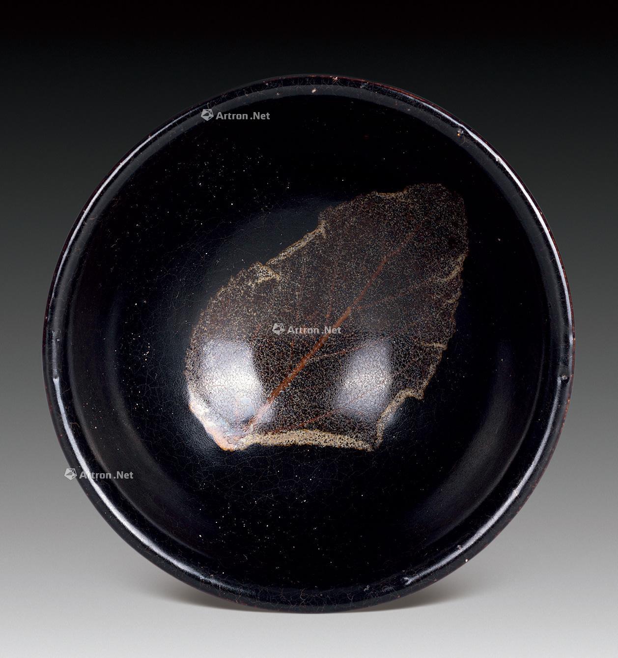 0873 吉州窑木叶盏