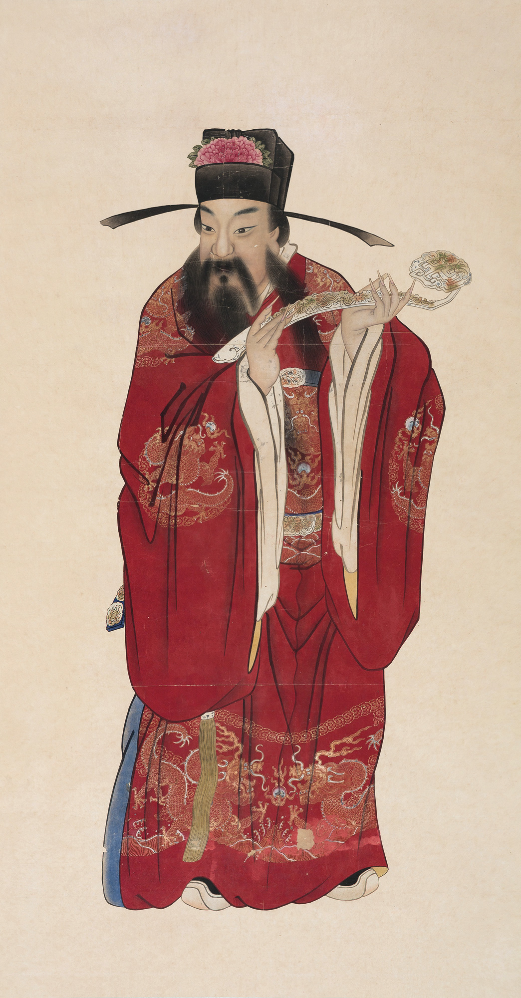 【天官赐福 立轴 纸本】拍卖品_图片_价格_鉴赏