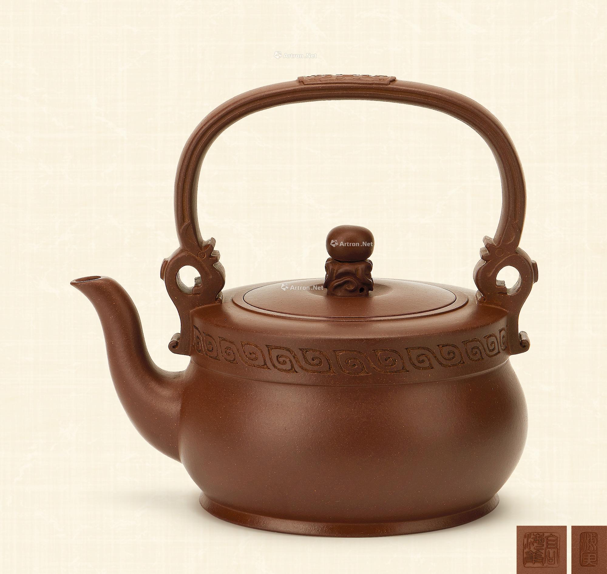 0047 高海庚 高海庚制双龙提梁壶