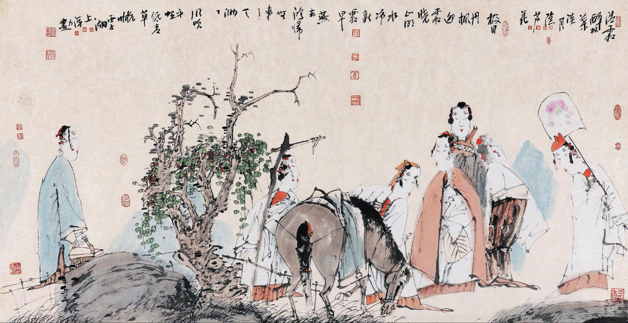 【宋人词意 镜心 设色纸本】拍卖品_图片_价格_鉴赏_绘画_雅昌艺术品