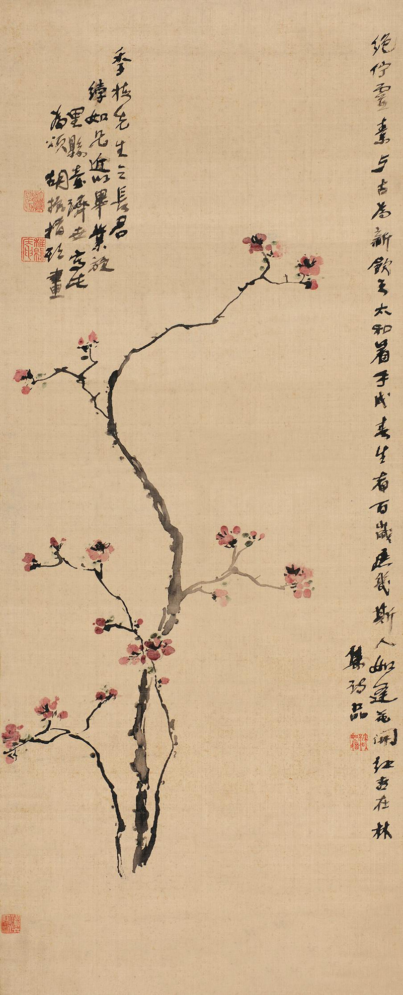 4377 红杏 立轴 设色绢本