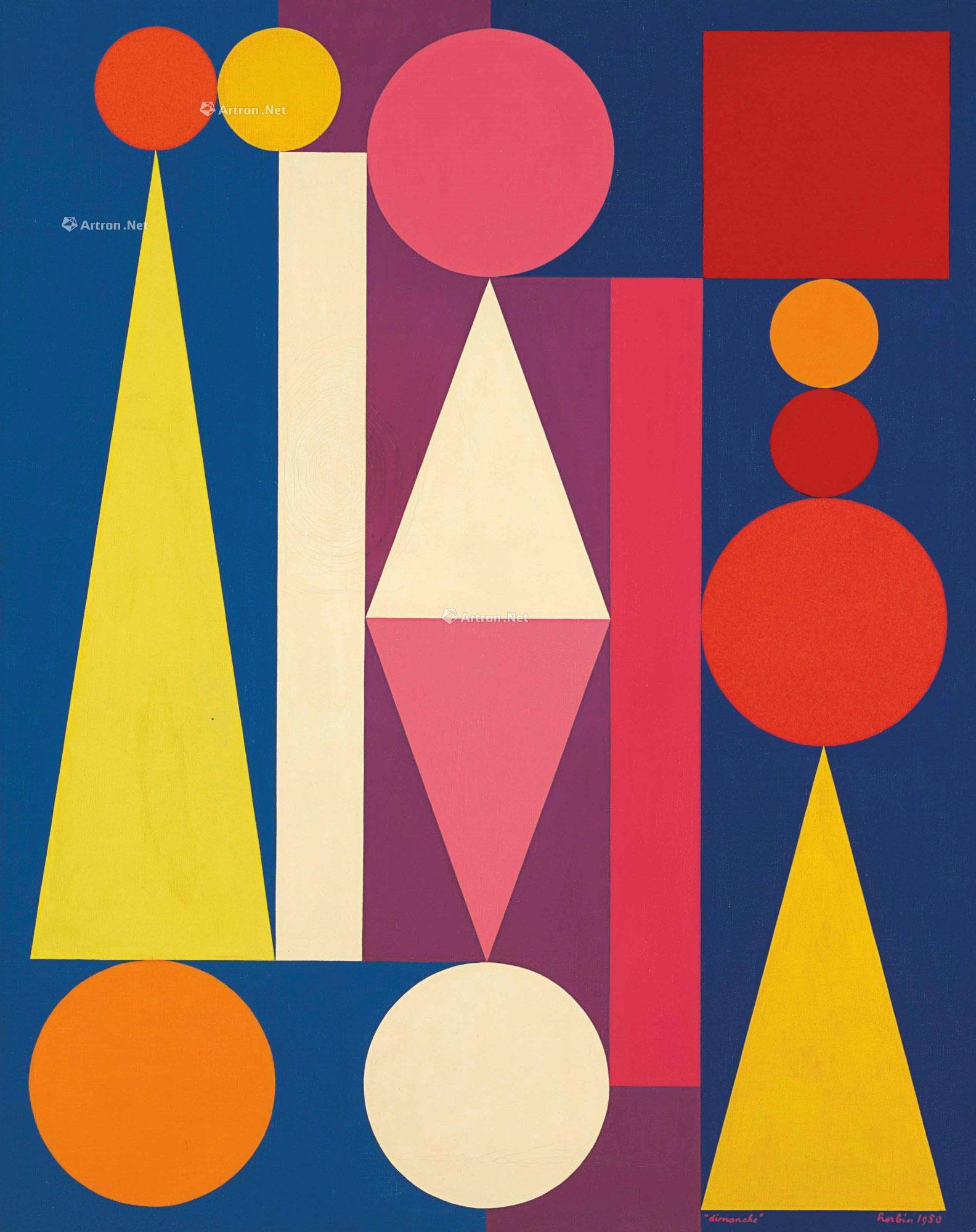 0478paintedin1950dimancheioiloncanvas