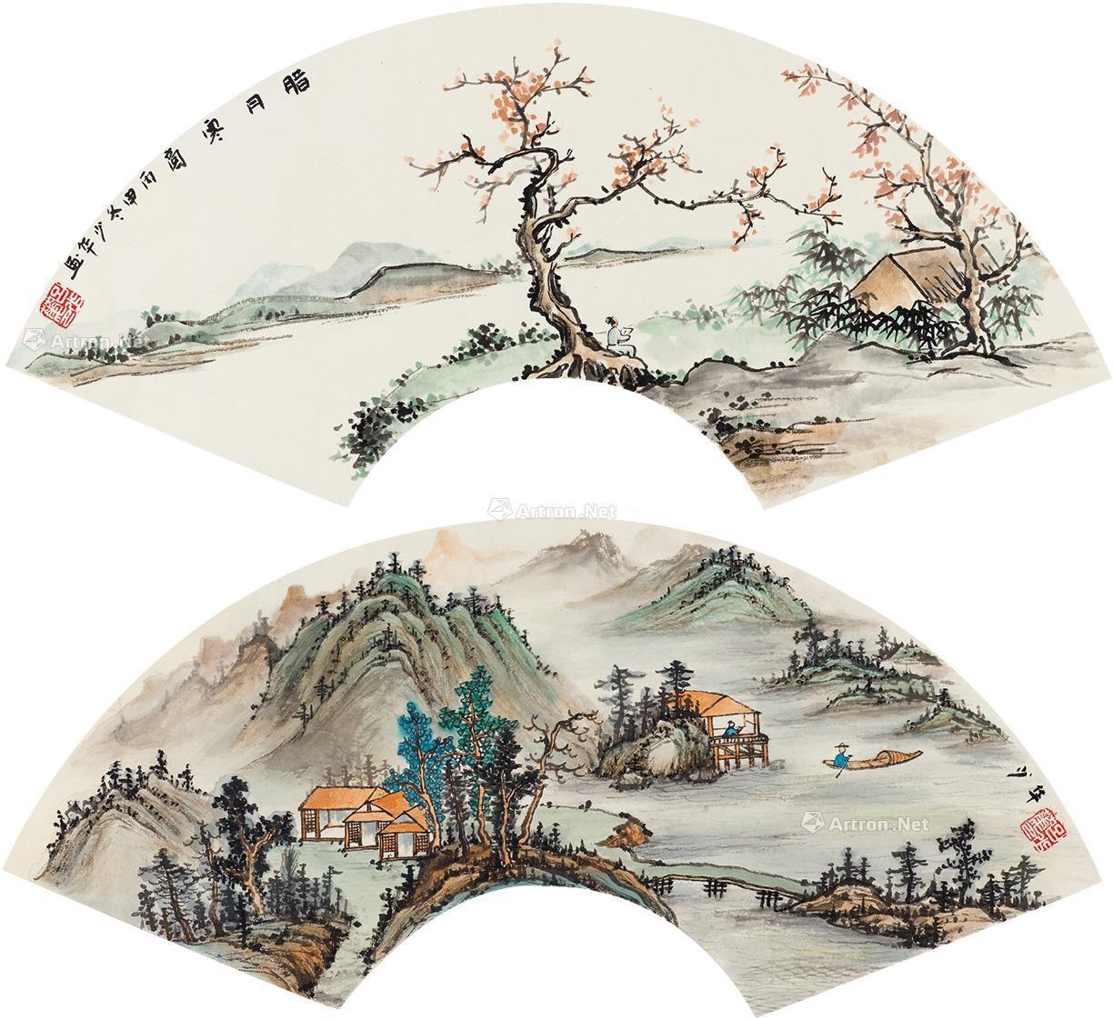 0061山水扇面一组