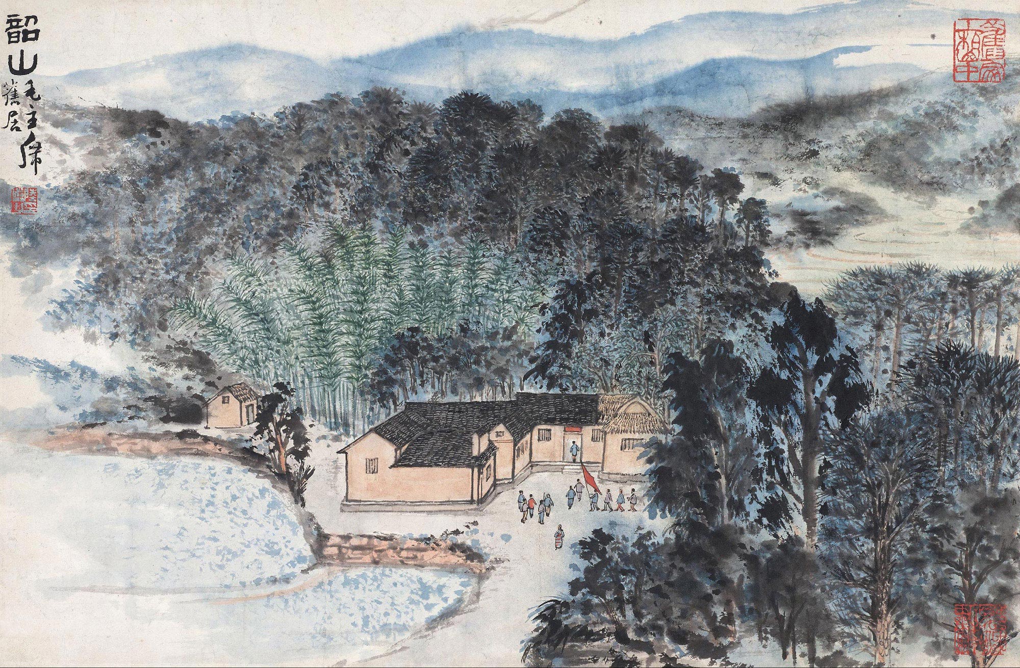0324 韶山 立轴 设色纸本