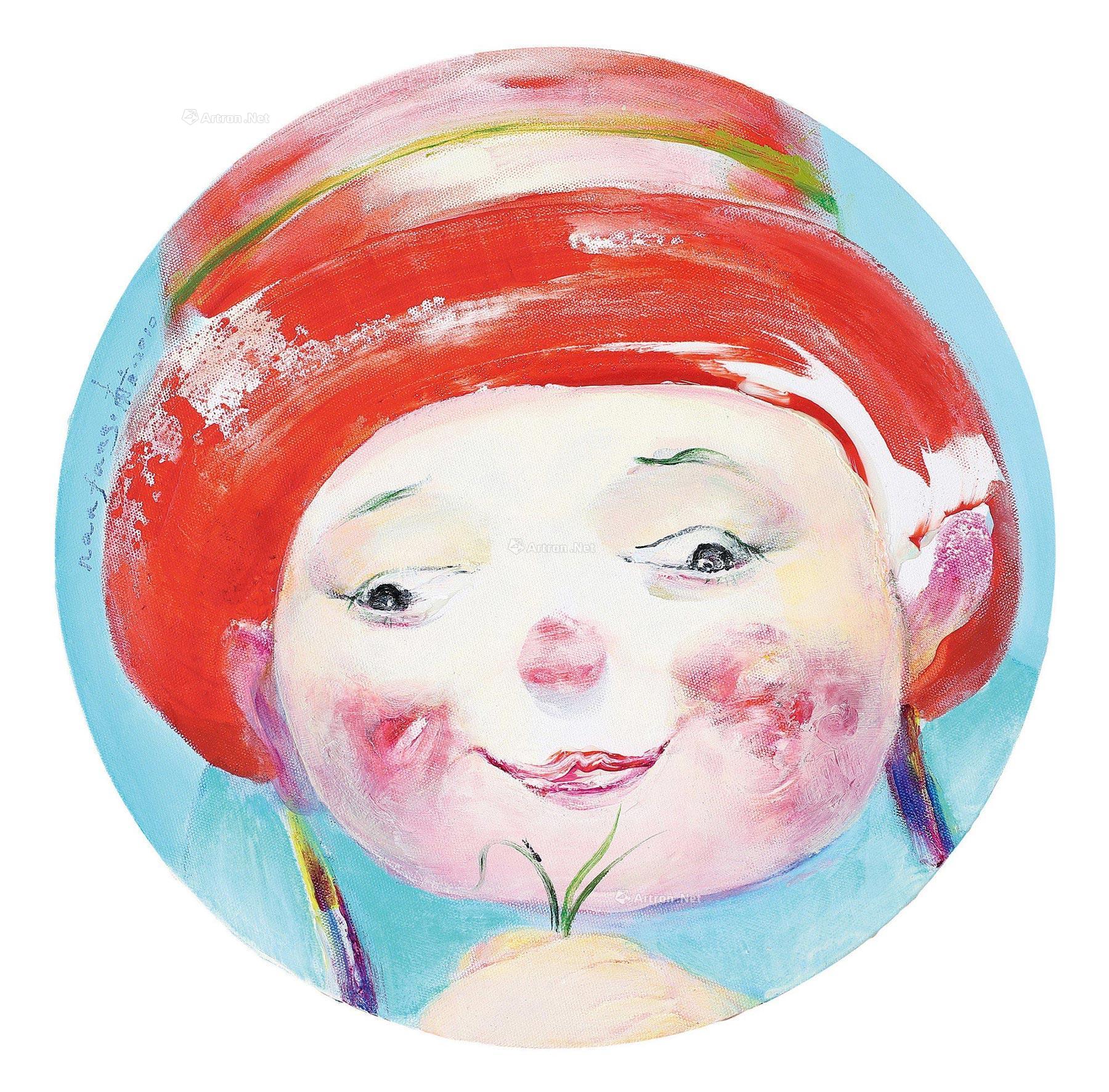 1381 2010年作 小红帽 布面油画