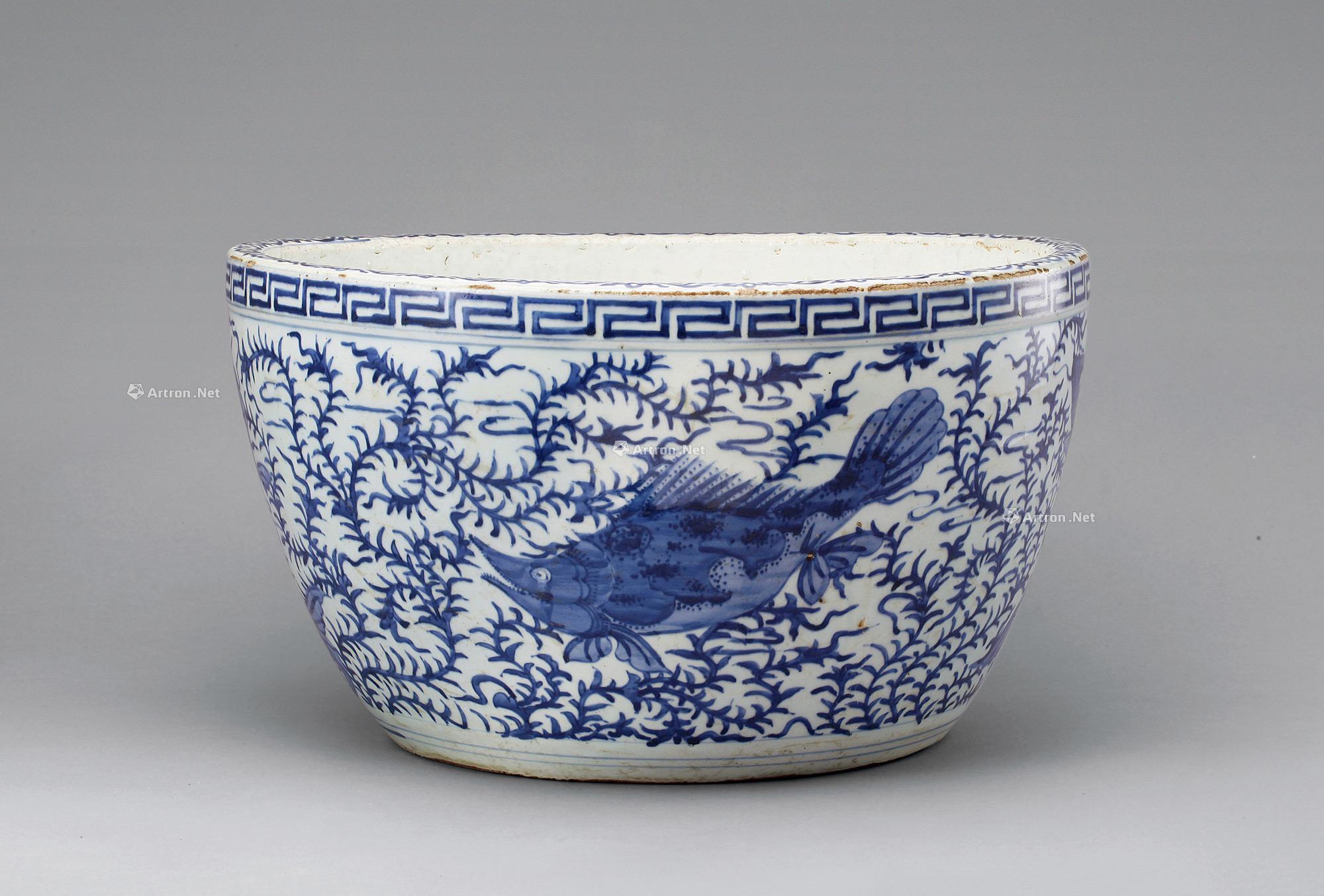【明 青花鱼藻纹缸】拍卖品_图片_价格_鉴赏_明代青花瓷器_雅昌艺术品