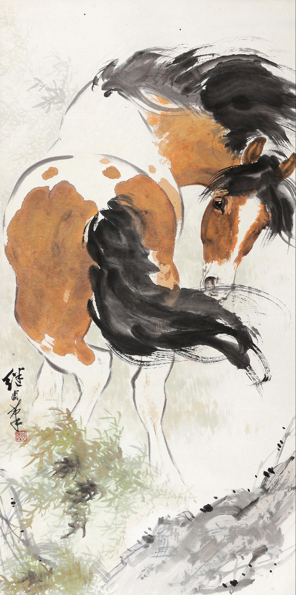 2230马立轴设色纸本