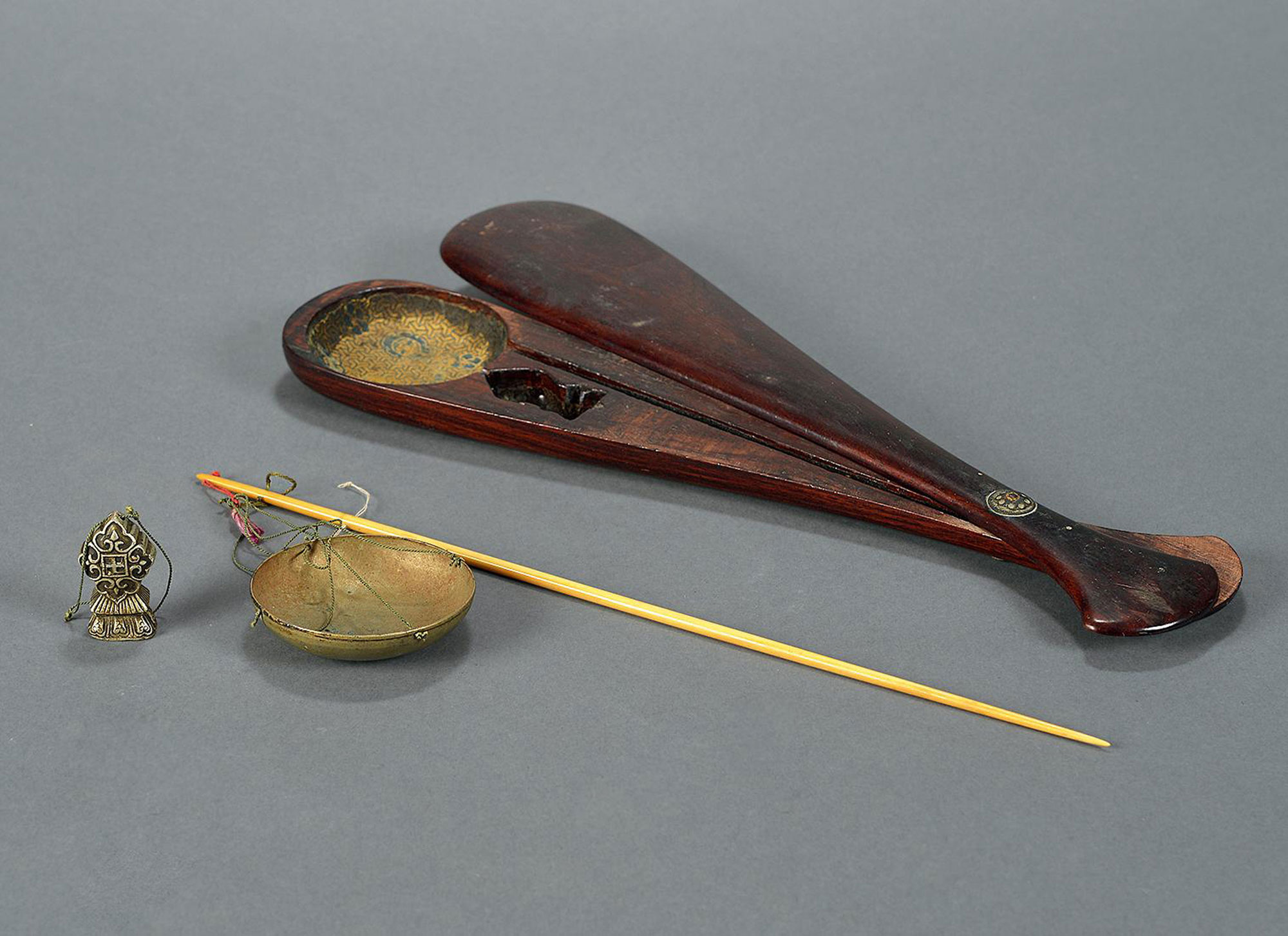 7363 清早期 黄花梨盒小秤