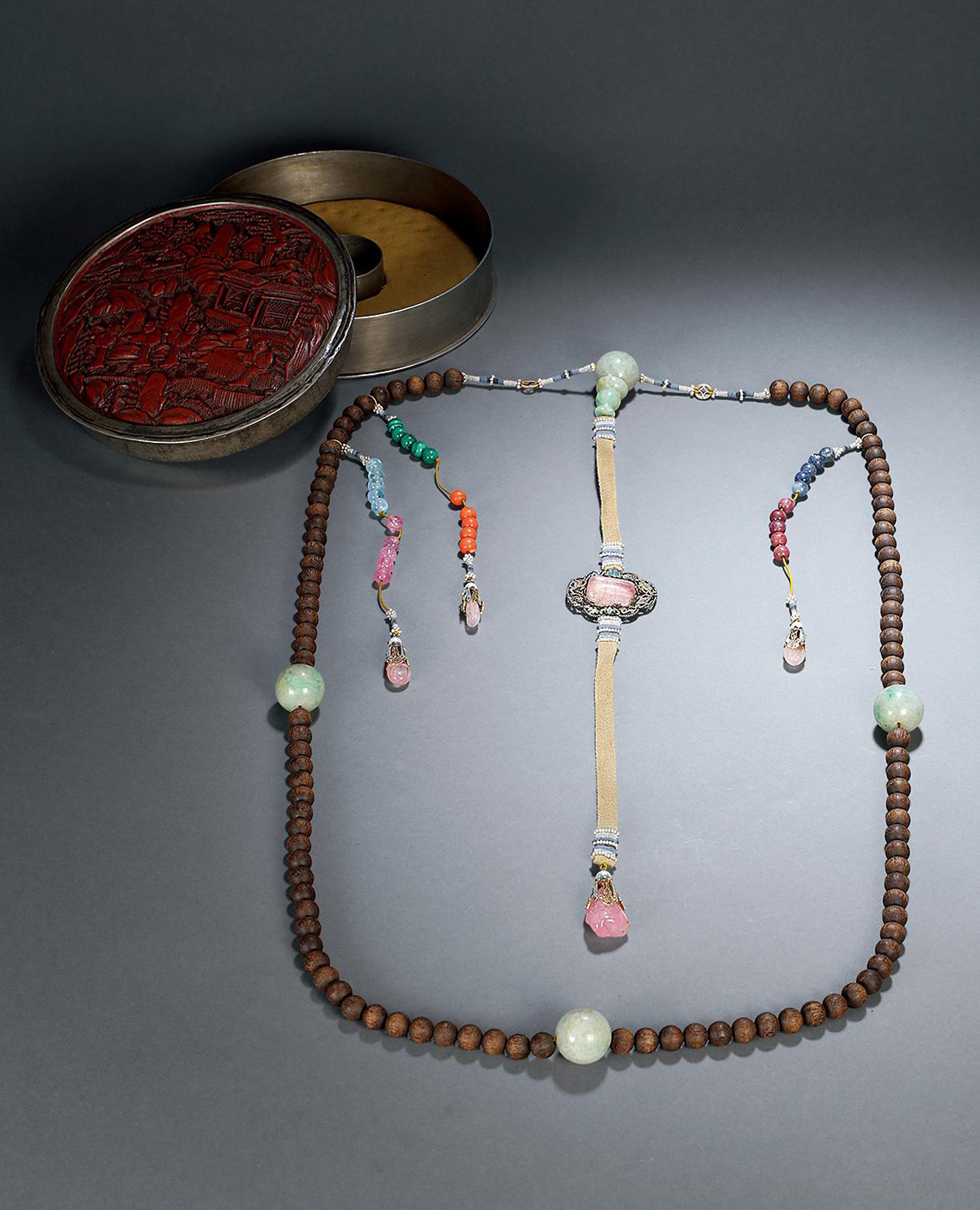 【清 枷楠香朝珠】拍卖品_图片_价格_鉴赏_木雕_雅昌艺术品拍卖网