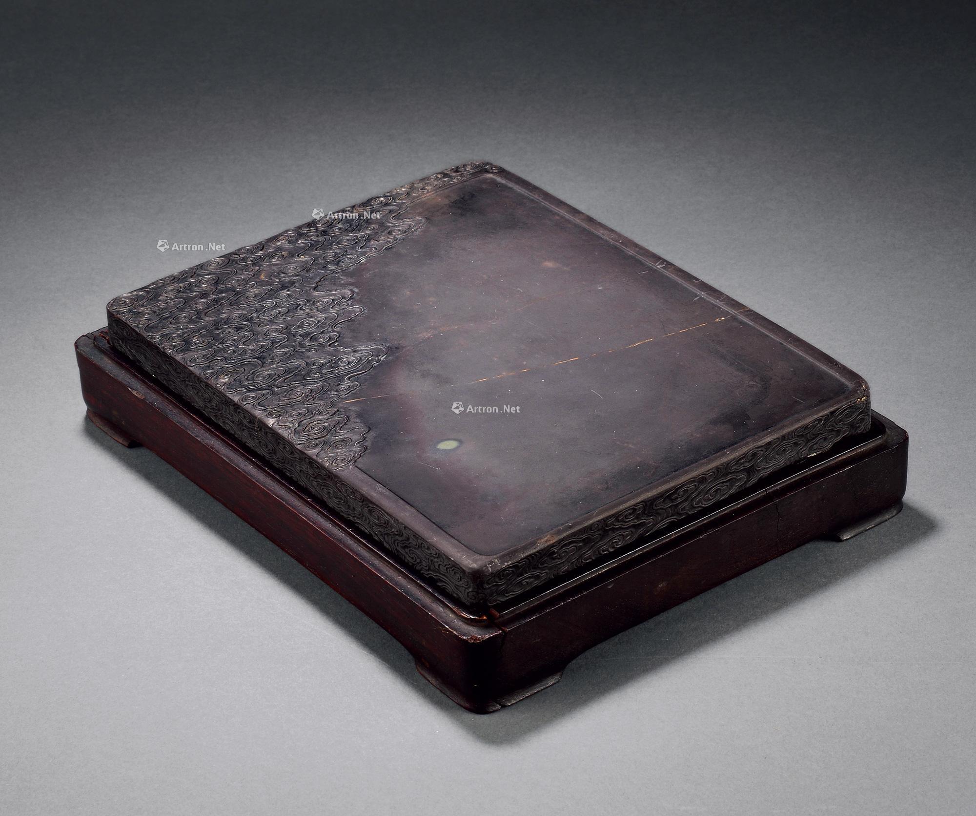 0227清端石老坑云纹砚