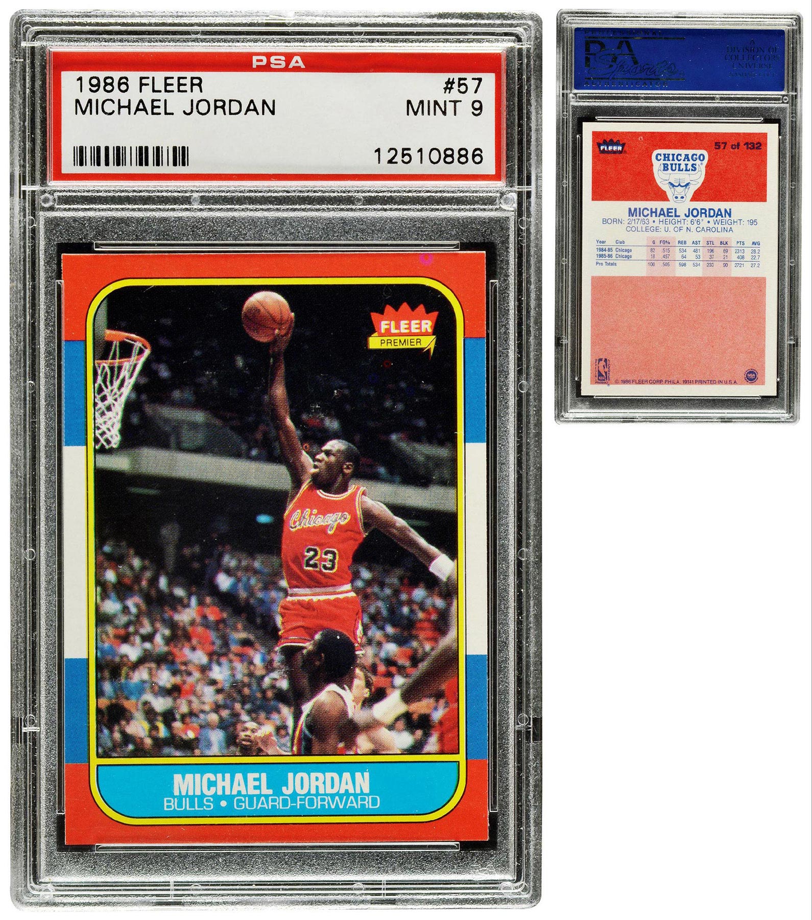 13494篮球之神迈克尔乔丹michaeljordanfleer新秀球星卡