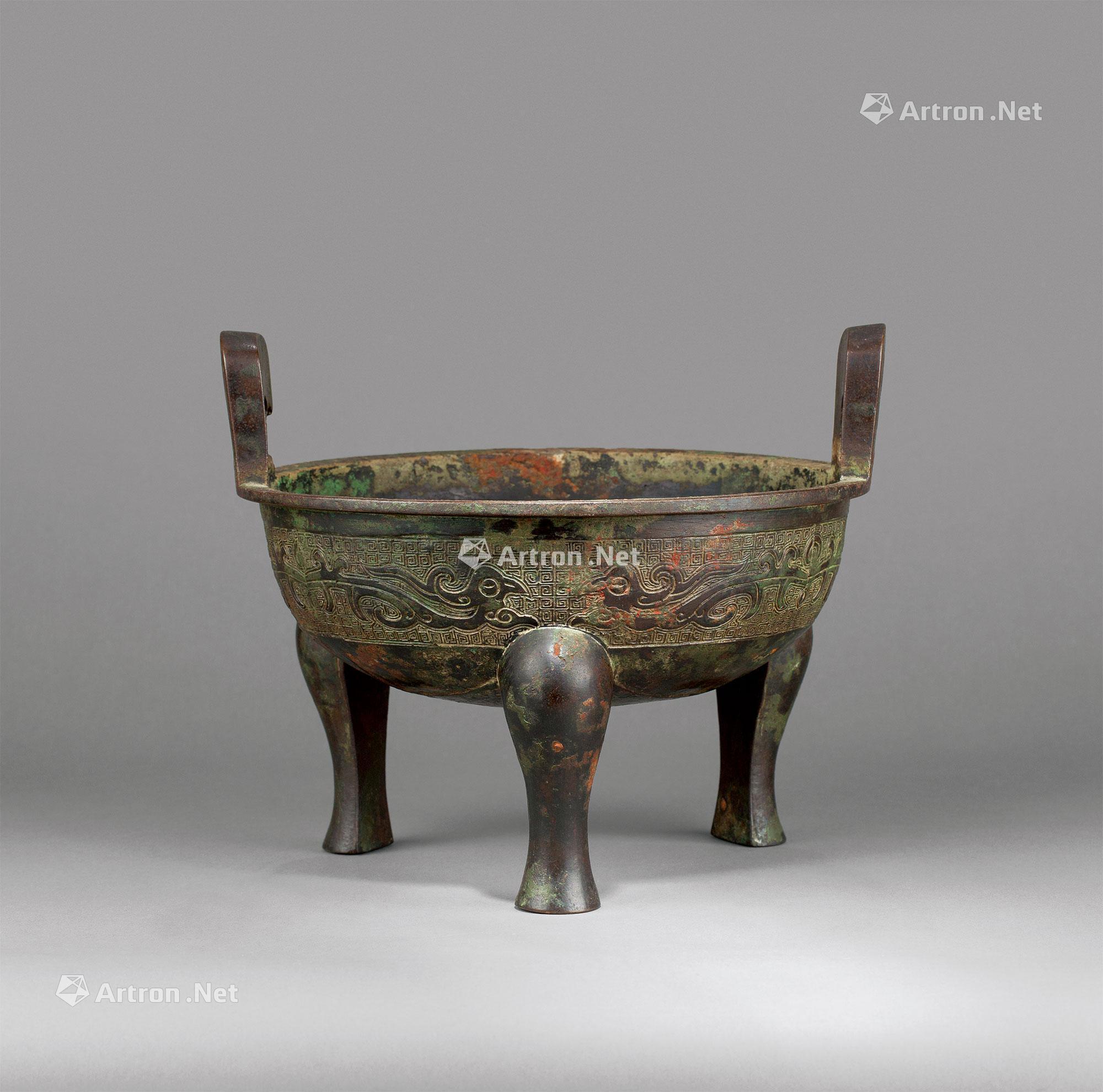 【明代(1368-1644) 铜夔凤纹三足鼎】拍卖品_图片_价格_鉴赏_铜器
