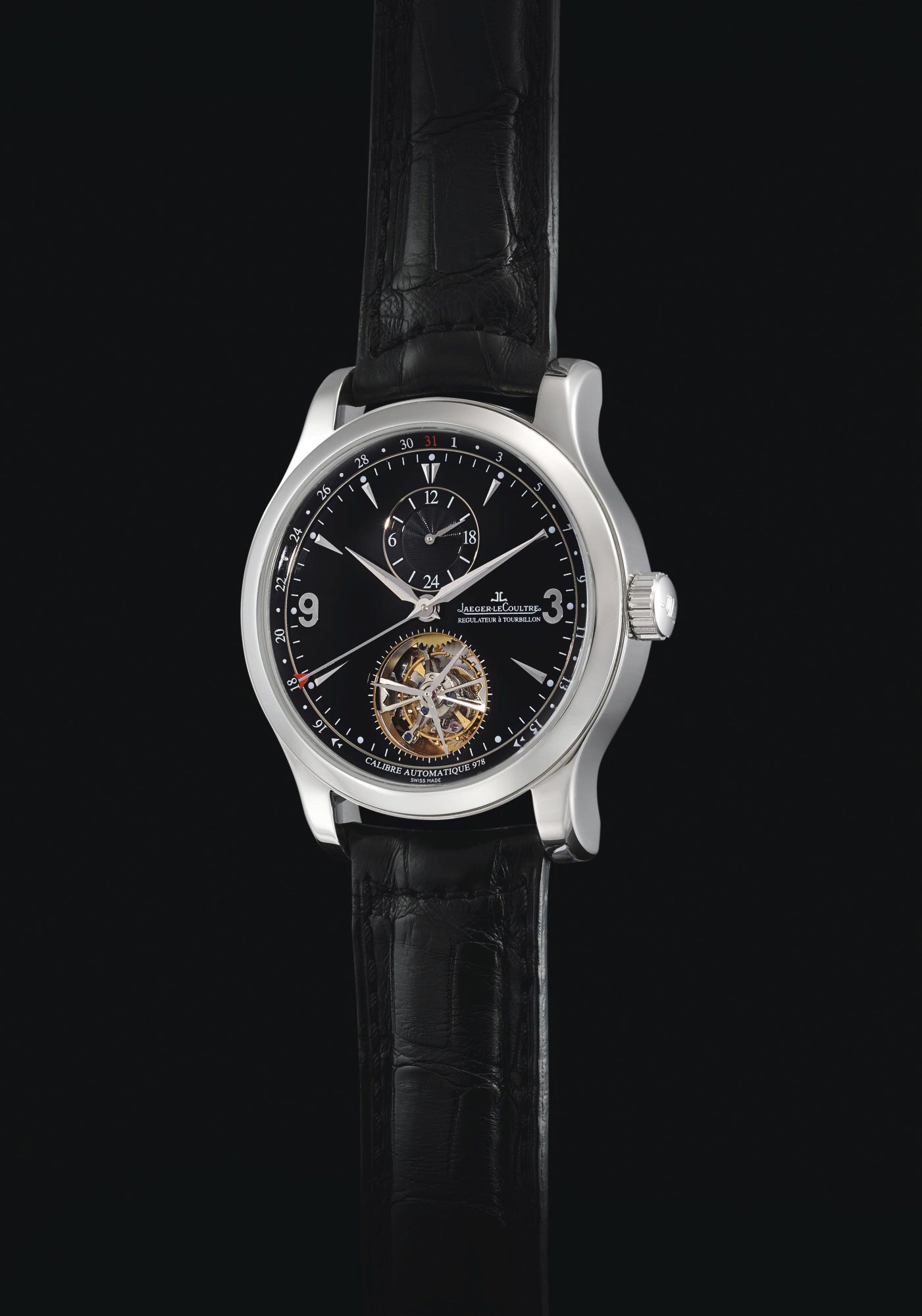 2398积家grandmastertourbillon限量版铂金两地时间陀飞轮腕表备日期