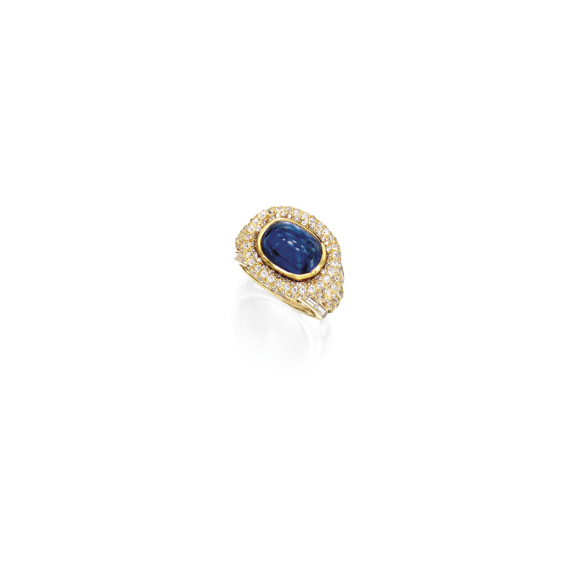 1675蓝宝石配钻石戒指梵克雅宝vancleefarpels