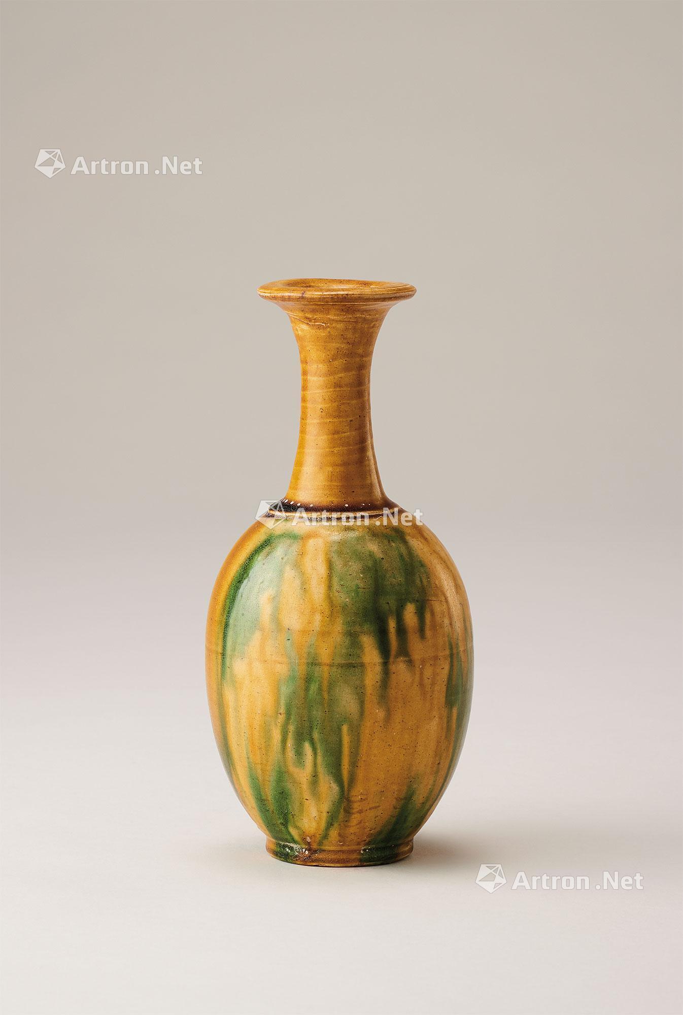 0024唐代三彩长颈瓶