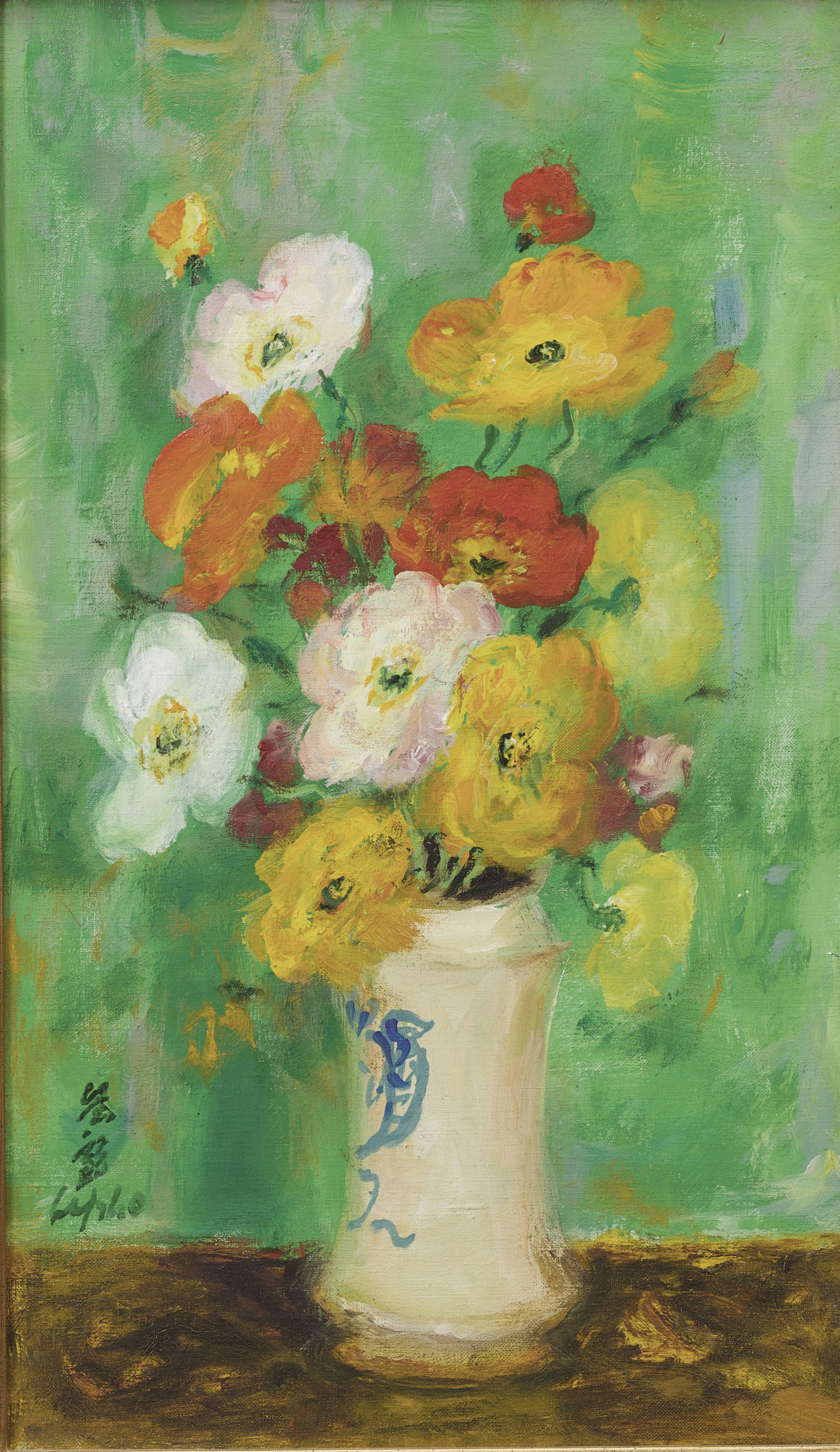 0306 花卉 油画画布