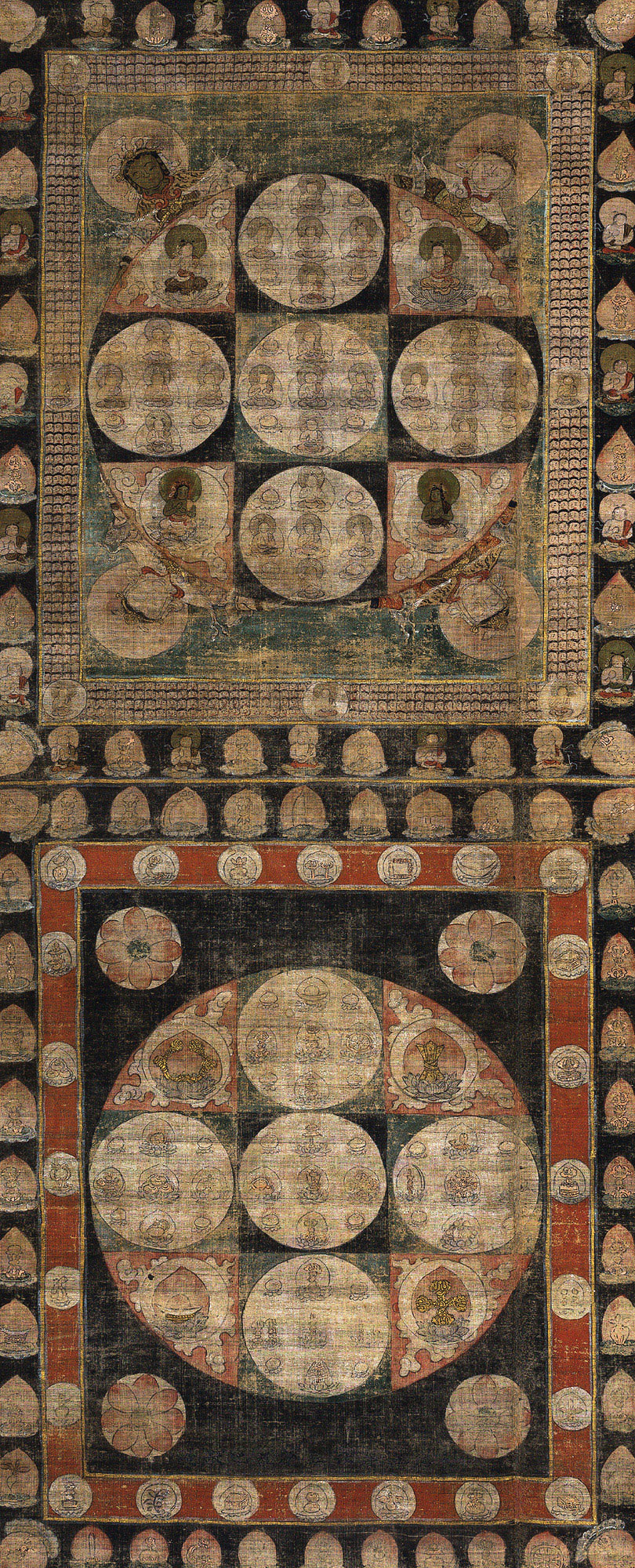 1276金刚界曼荼罗立轴绢本