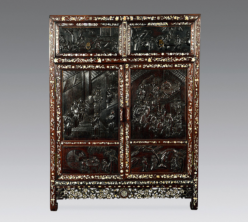 1599 民国 红木嵌螺钿小柜