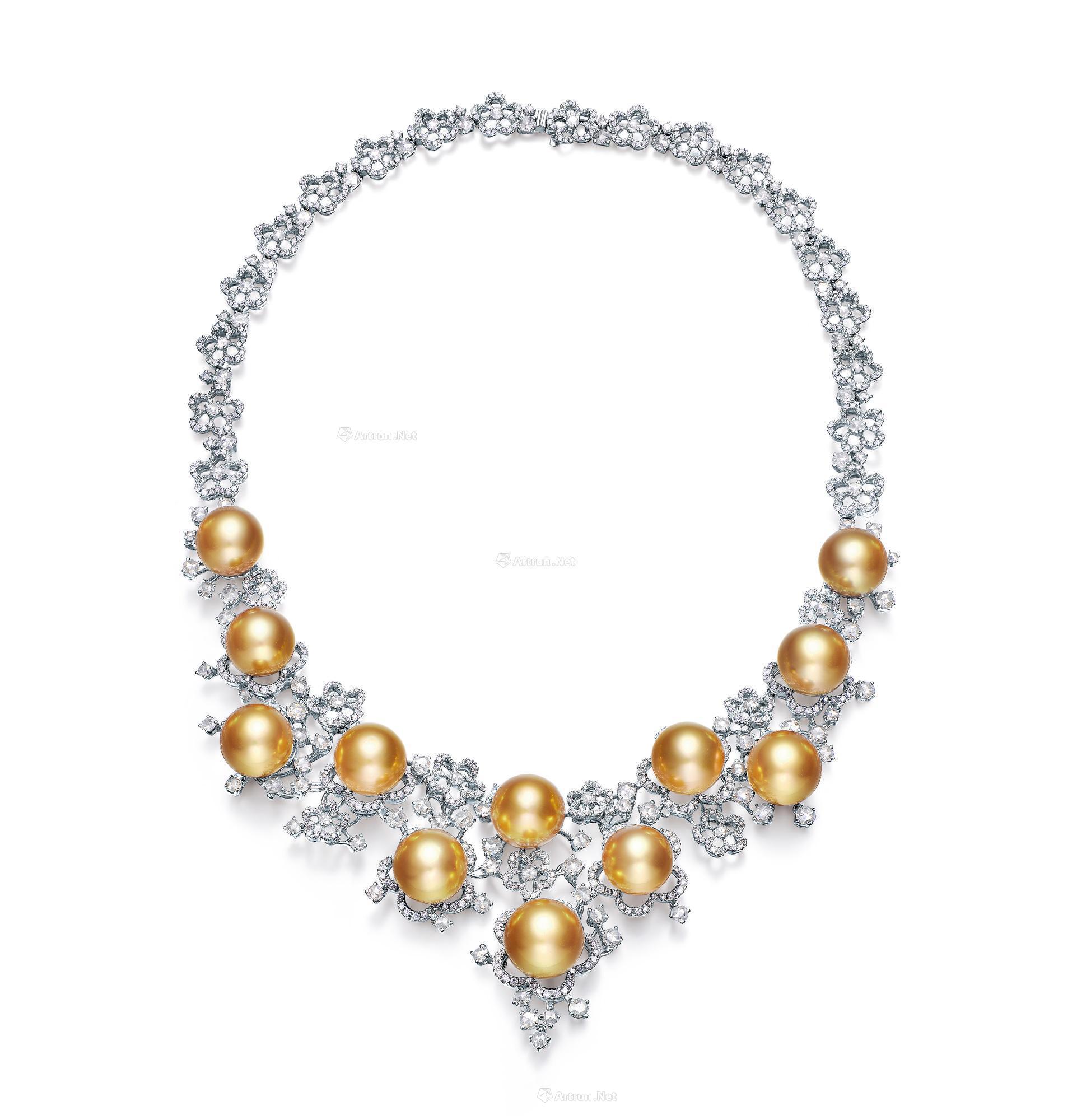【k金镶南洋珠项链】拍卖品_图片_价格_鉴赏_珠宝
