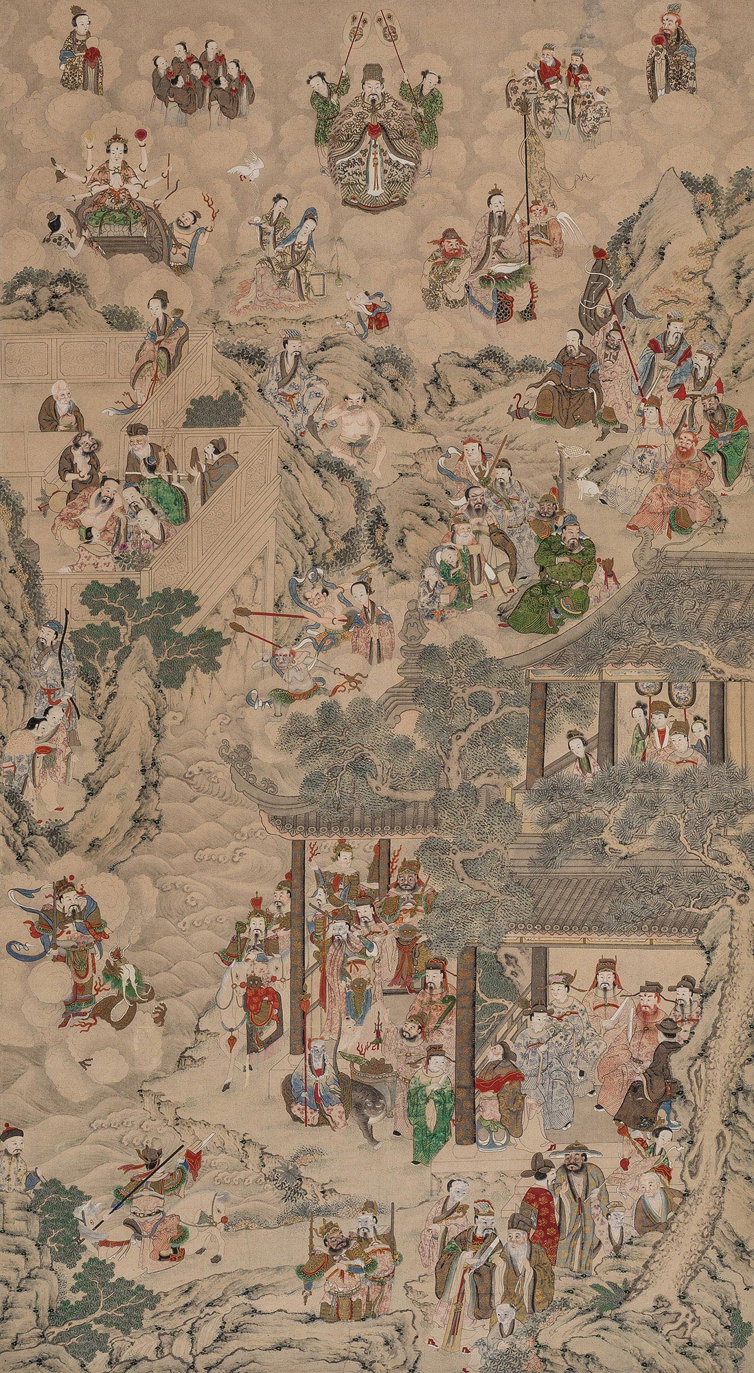 1620 群仙聚会图 立轴 纸本