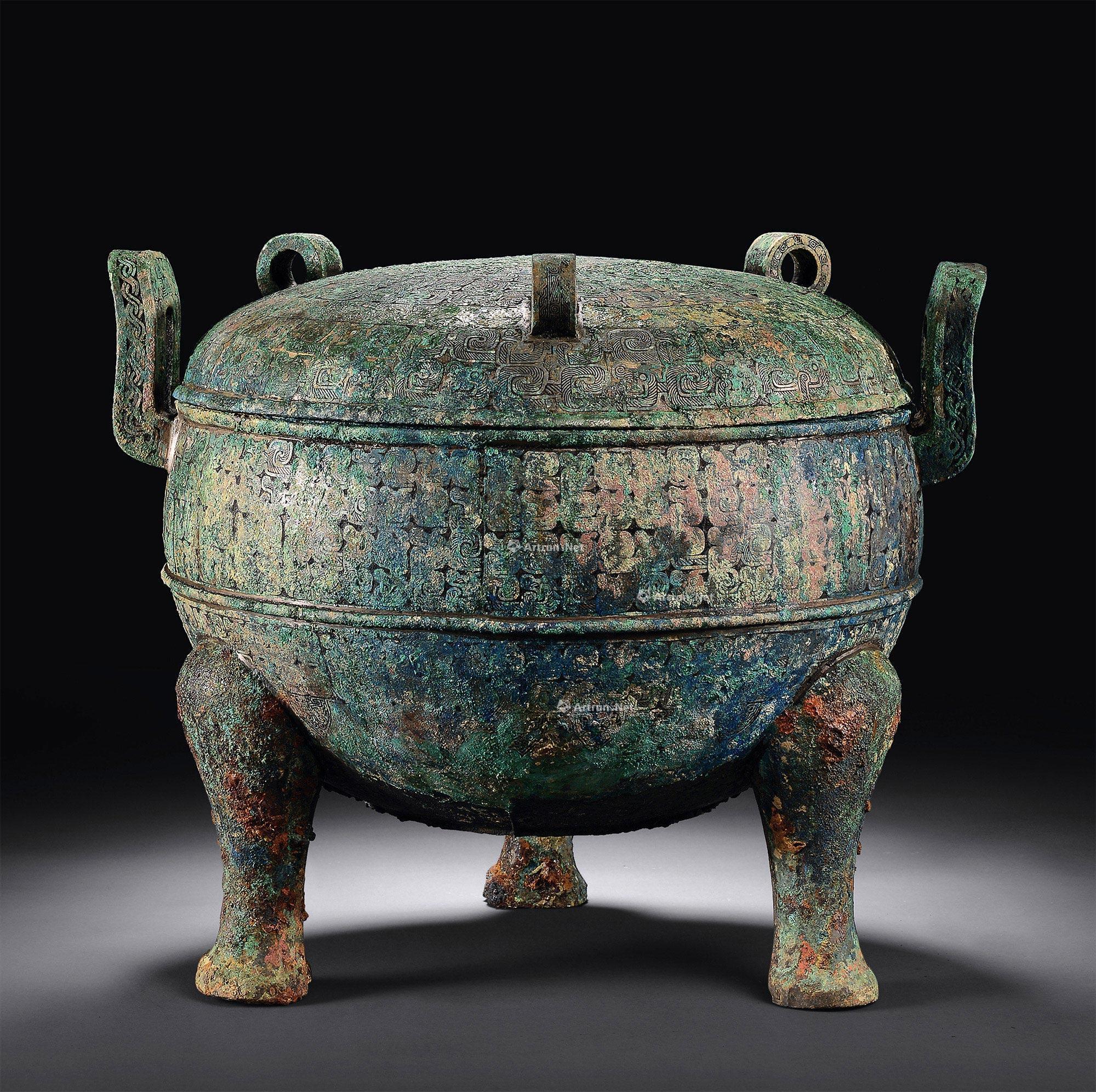 【战国 夔龙纹连盖鼎】拍卖品_图片_价格_鉴赏_青铜器_雅昌艺术品拍卖