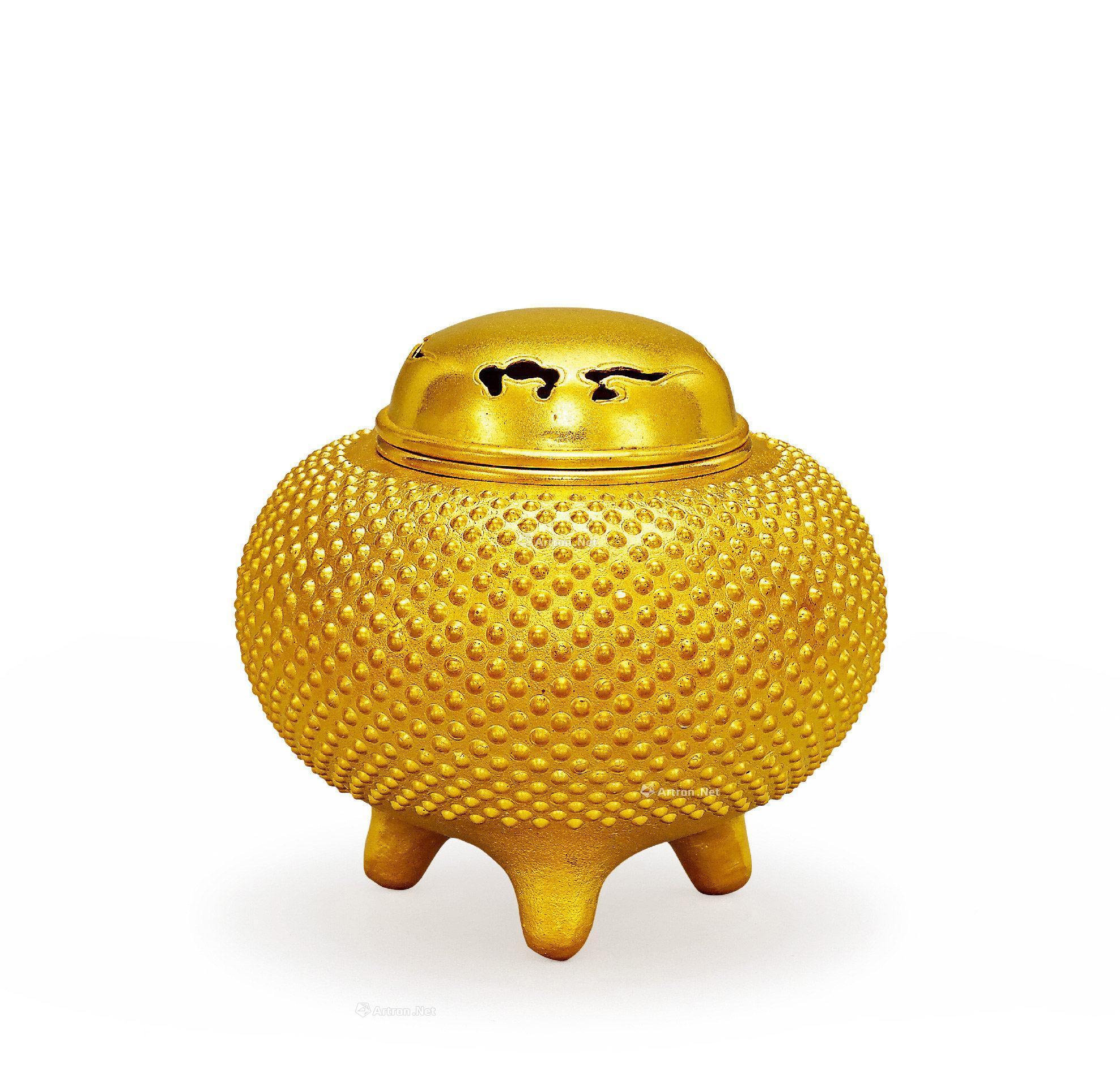 0377 纯金雾霰纹香炉