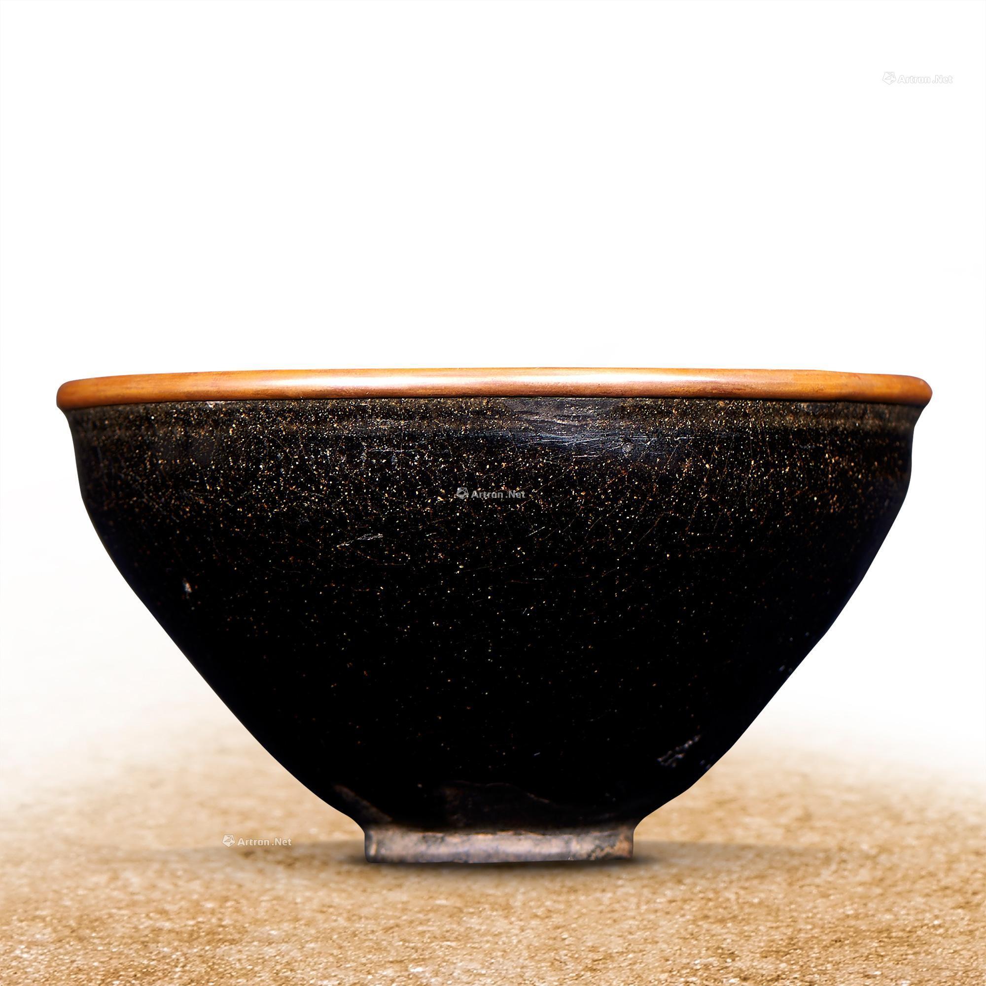 6837 南宋 建窑乌金釉茶盏