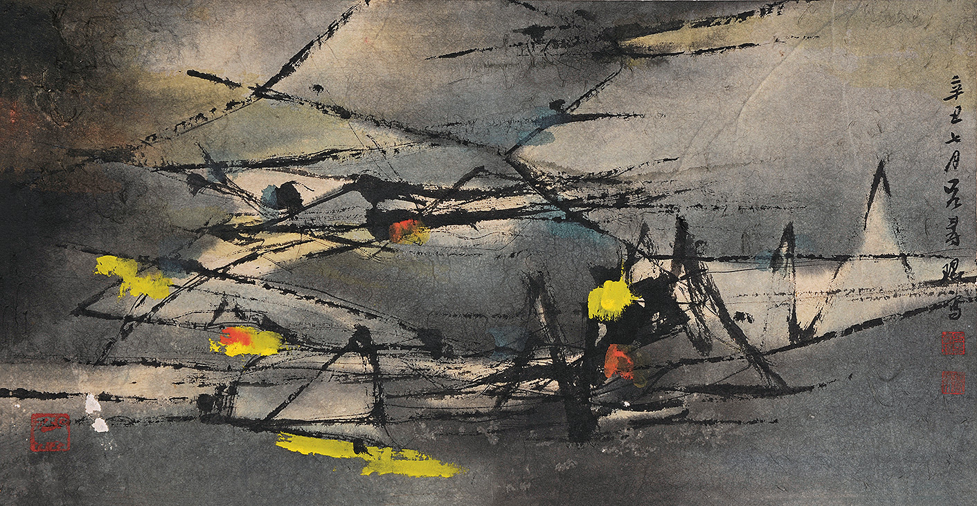 05711961年作无题镜心设色纸本