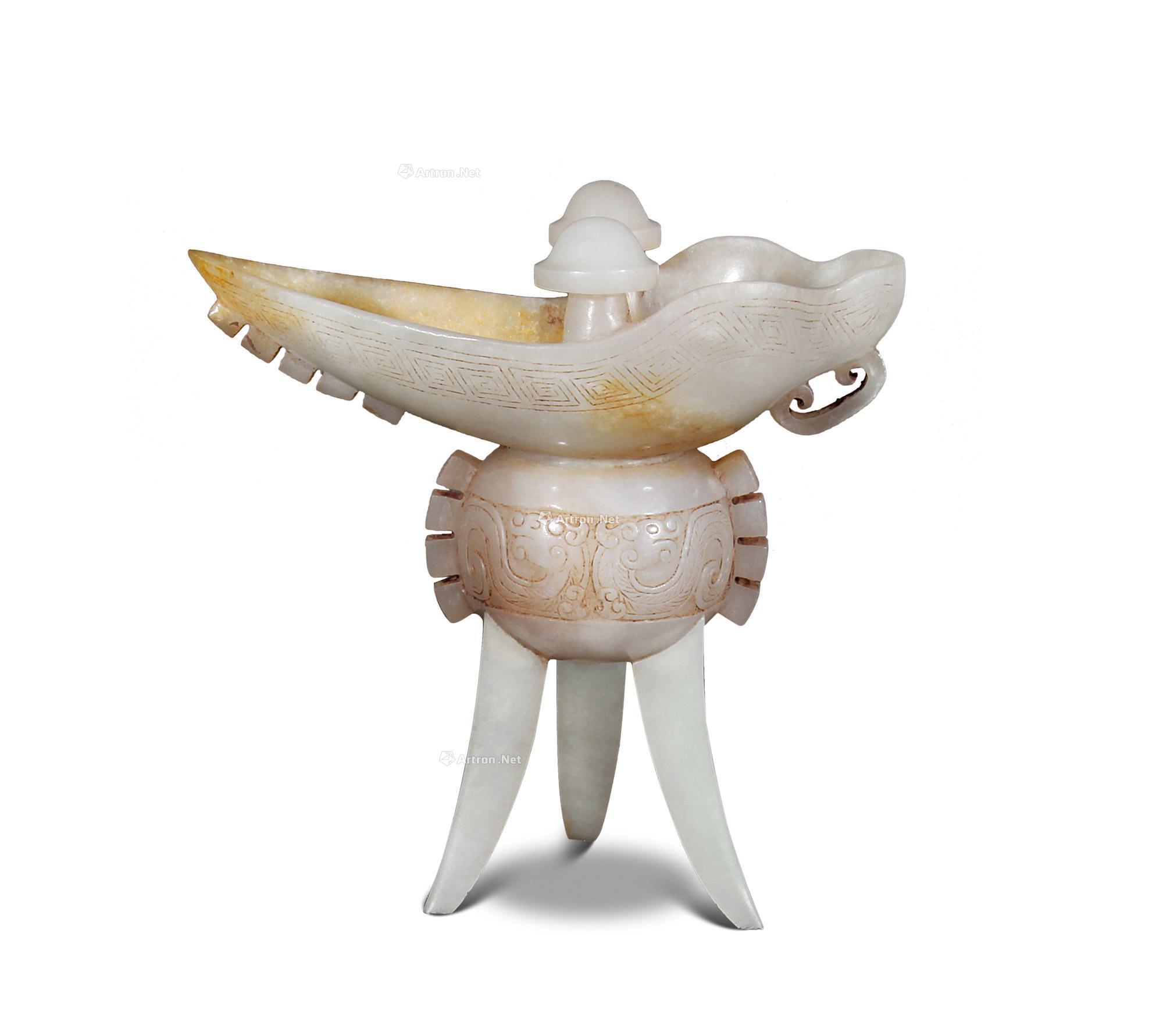 0165战汉和田玉雕件玉爵