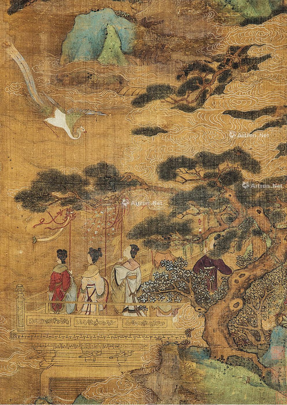 0648有凤来仪镜框纸本