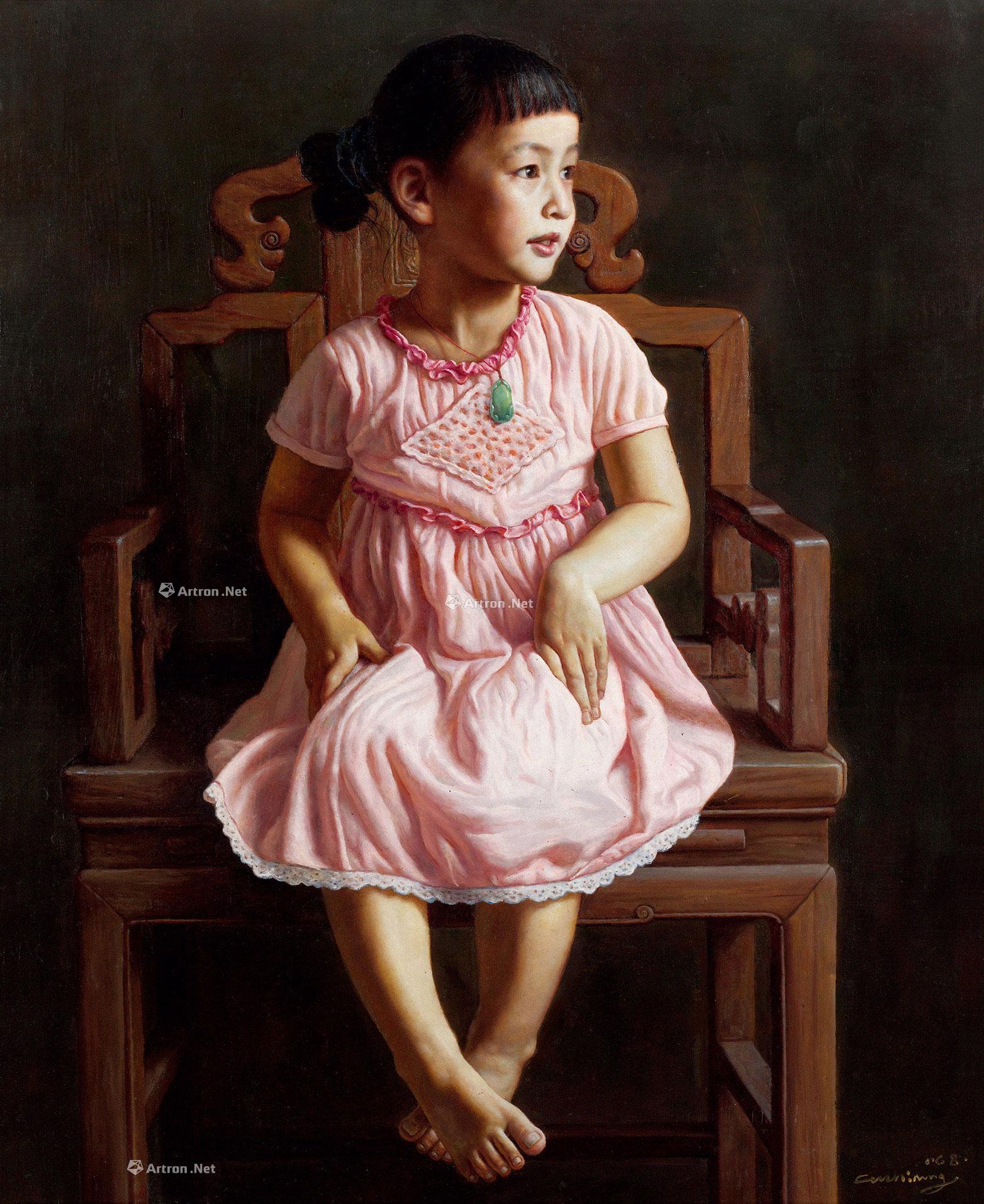 08602006年作女儿布面油画