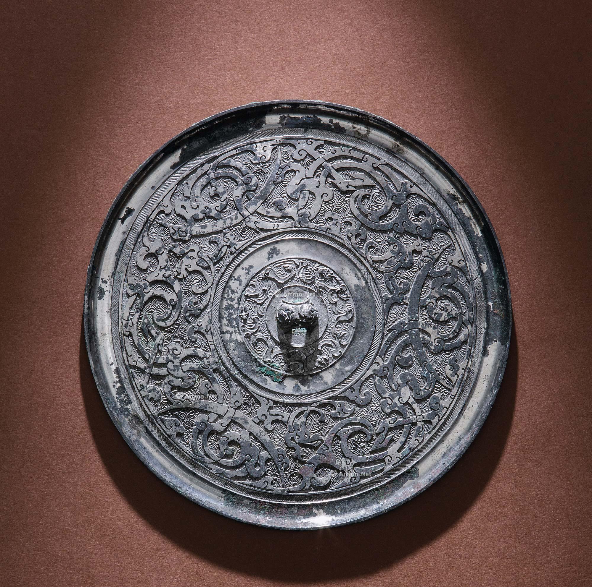 战国时期铜镜上的纹样图片