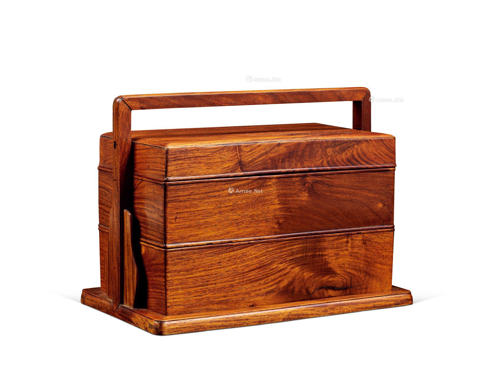 0513明末清初黄花梨两幢提盒