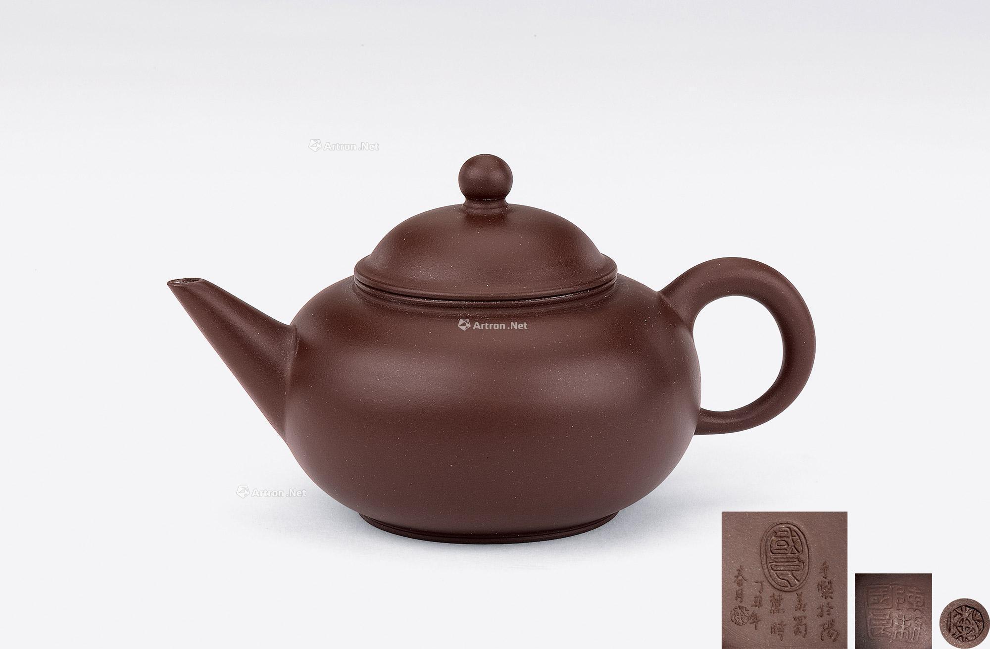 【当代 陈国良制紫泥水平壶】拍卖品_图片_价格_鉴赏_紫砂_雅昌艺术品